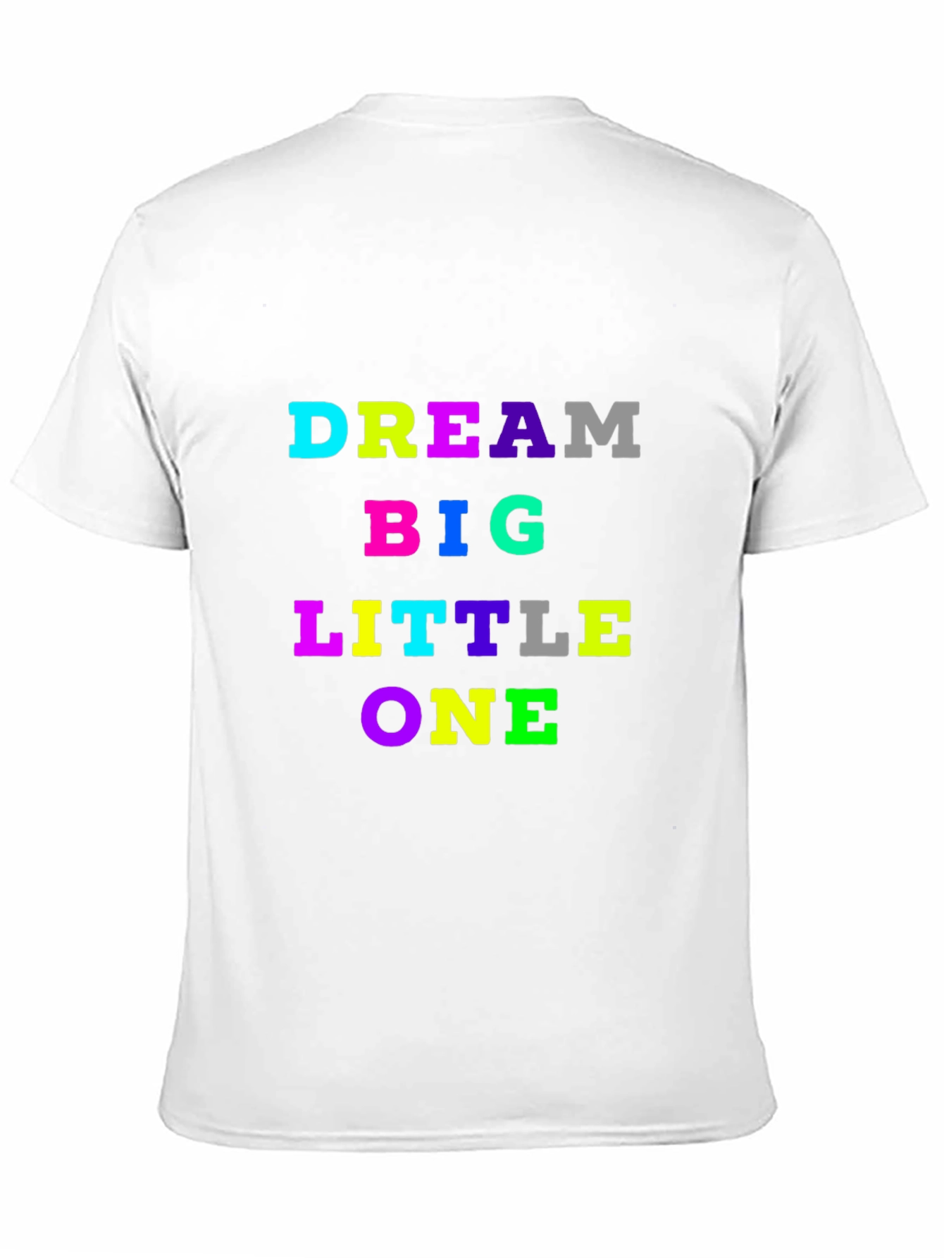 Dream Big Little One Black Cotton T-Shirt