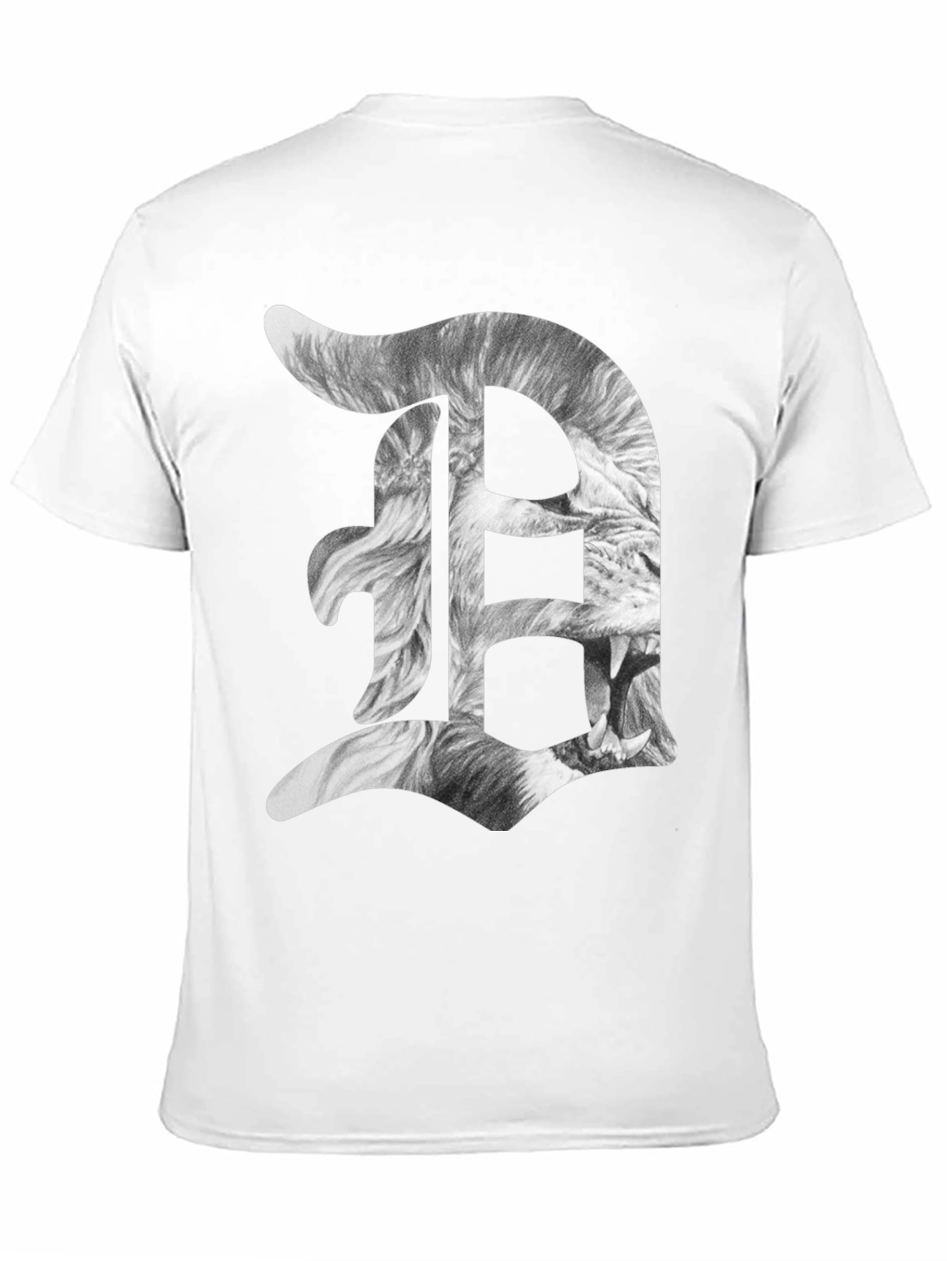 Detroit D Lion Graphic Tee - Black