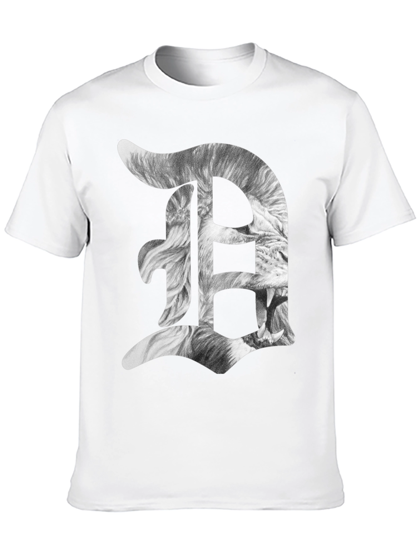 Detroit D Lion Graphic Tee - Black