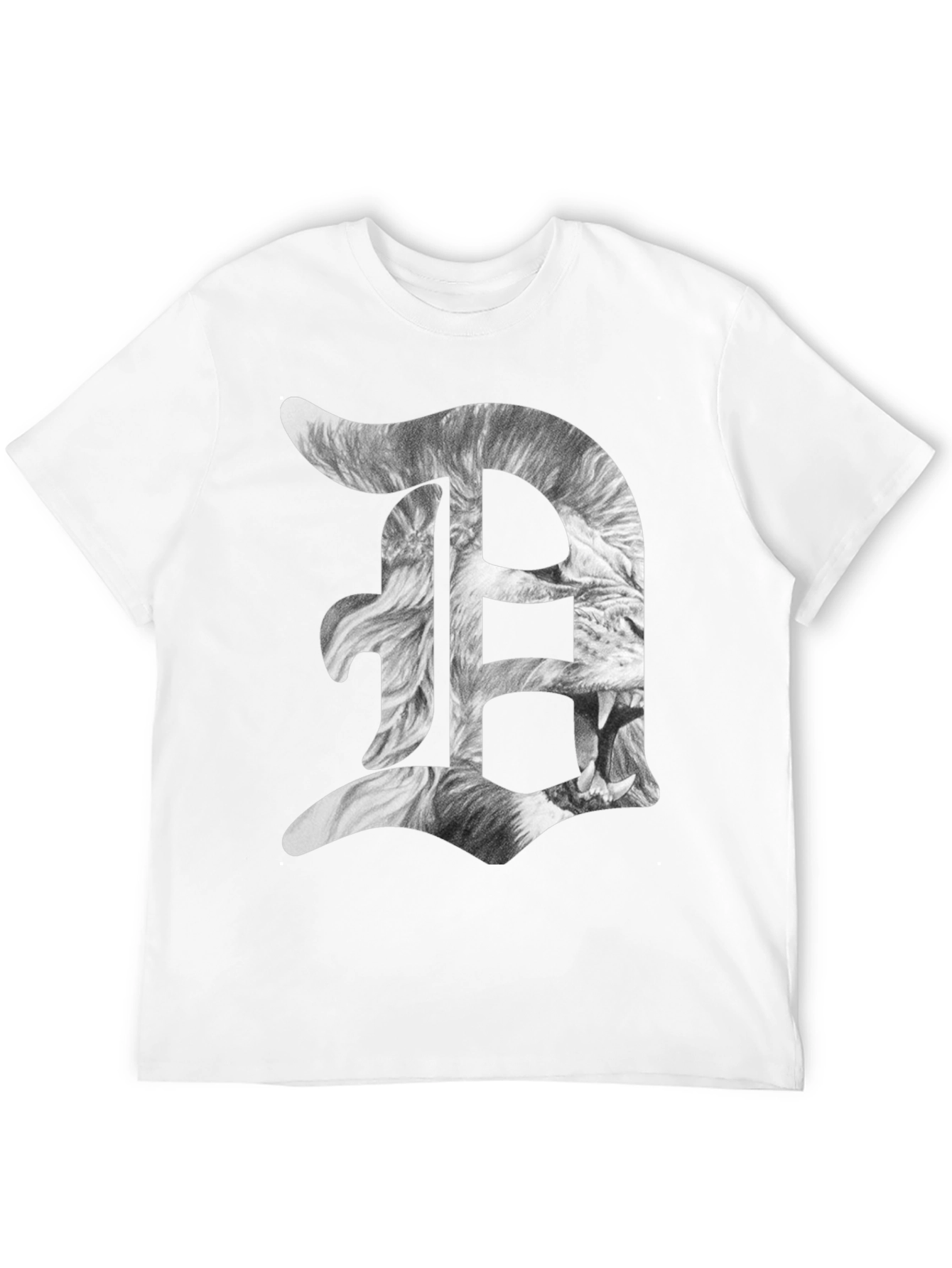 Detroit D Lion Graphic Tee - Black