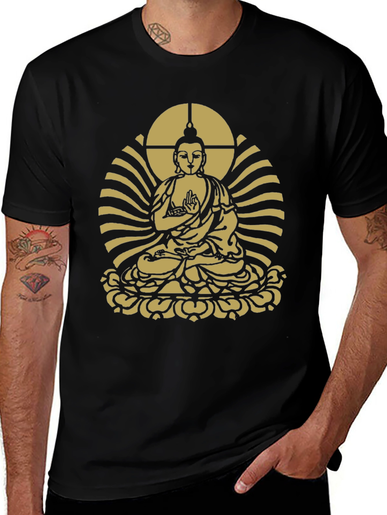 Buddha Graphic T-Shirt - Relaxed Fit