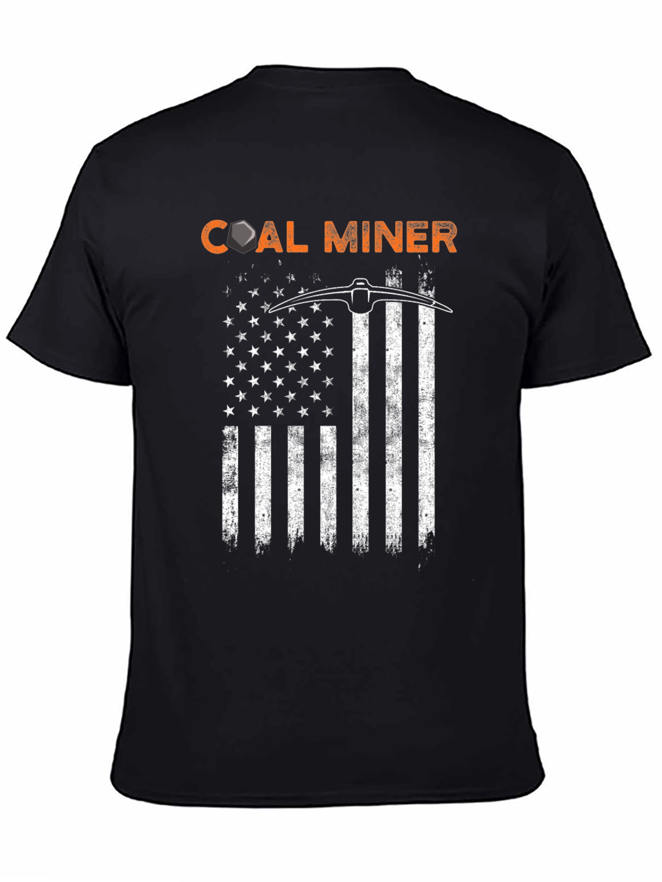 Coal Miner American Flag T-Shirt