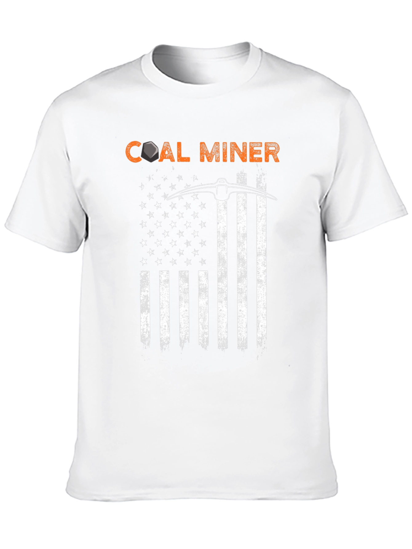 Coal Miner American Flag T-Shirt