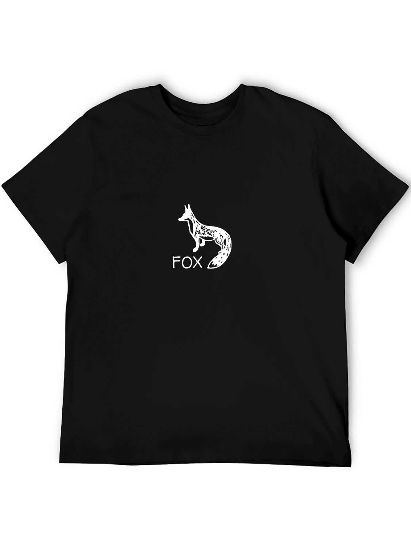 Fox Graphic Print Mens Black T-Shirt