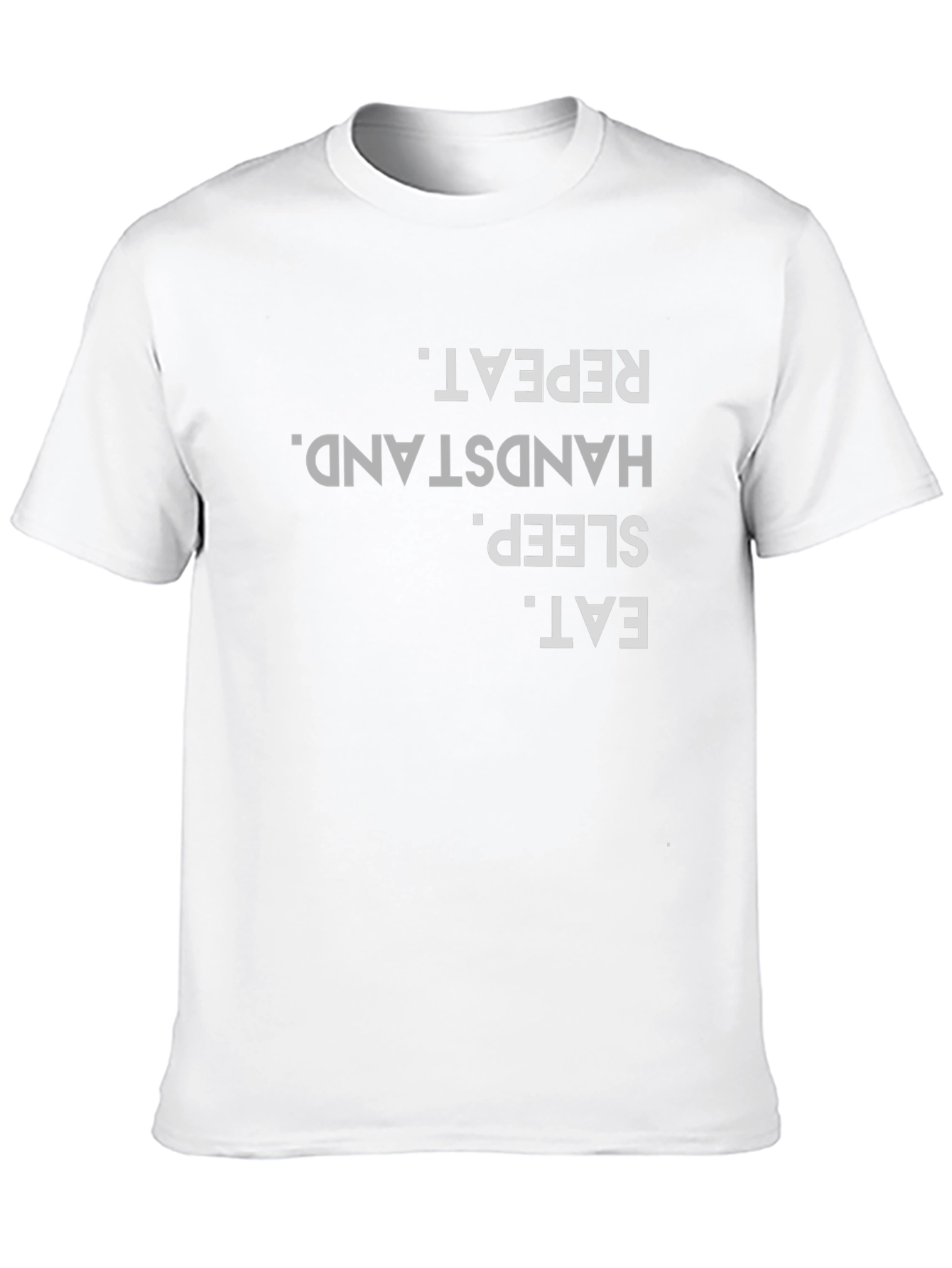 Eat Sleep Handstand Repeat Black T-Shirt