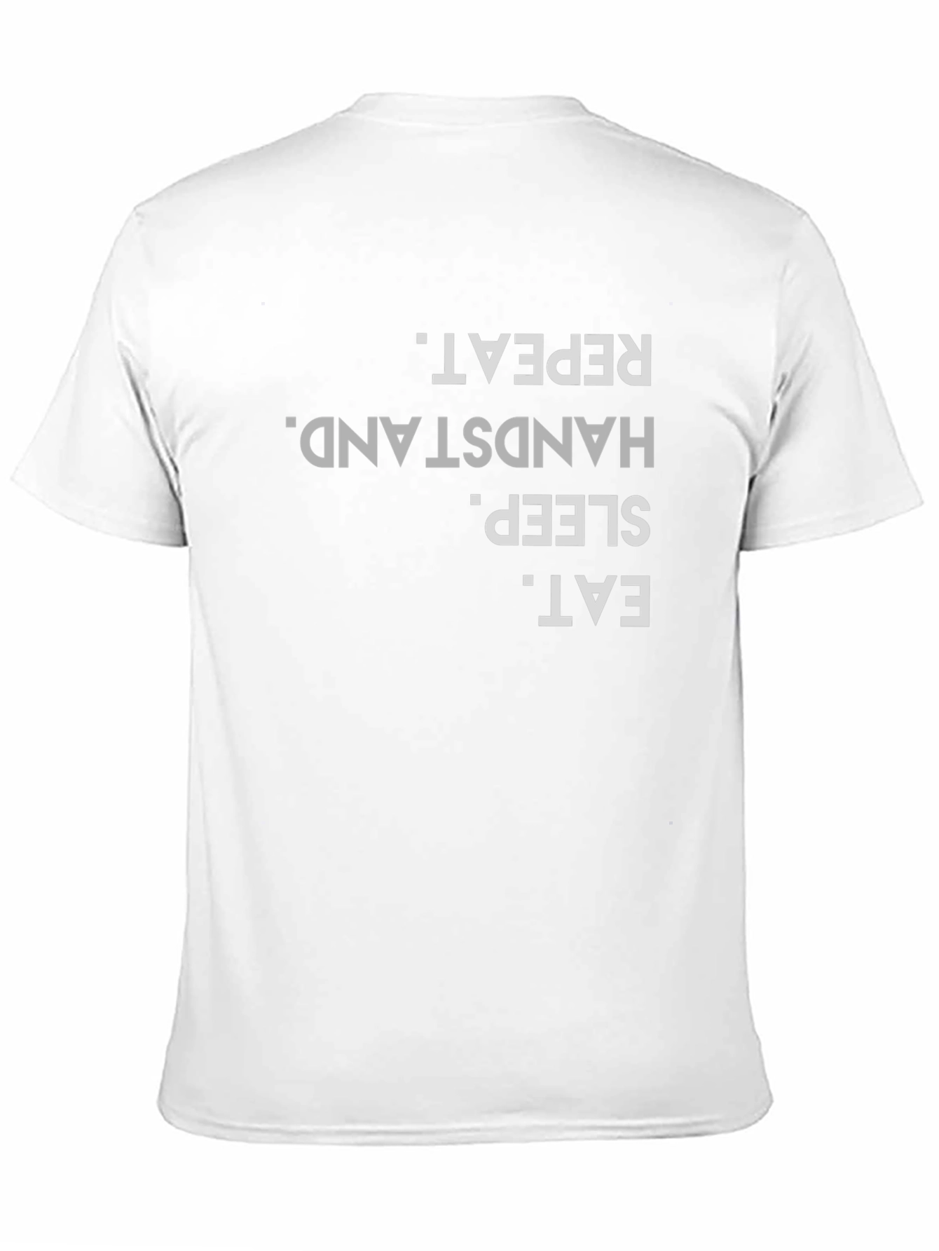 Eat Sleep Handstand Repeat Black T-Shirt