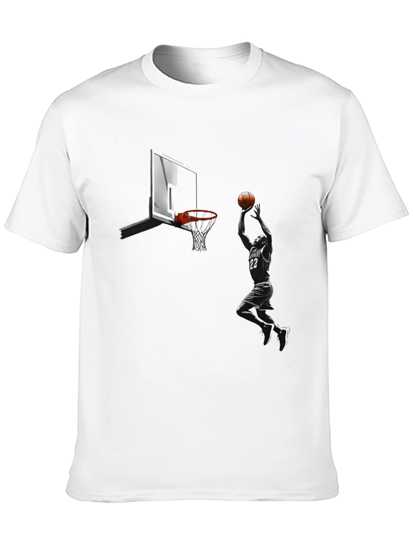 Basketball Dunk Graphic T-Shirt