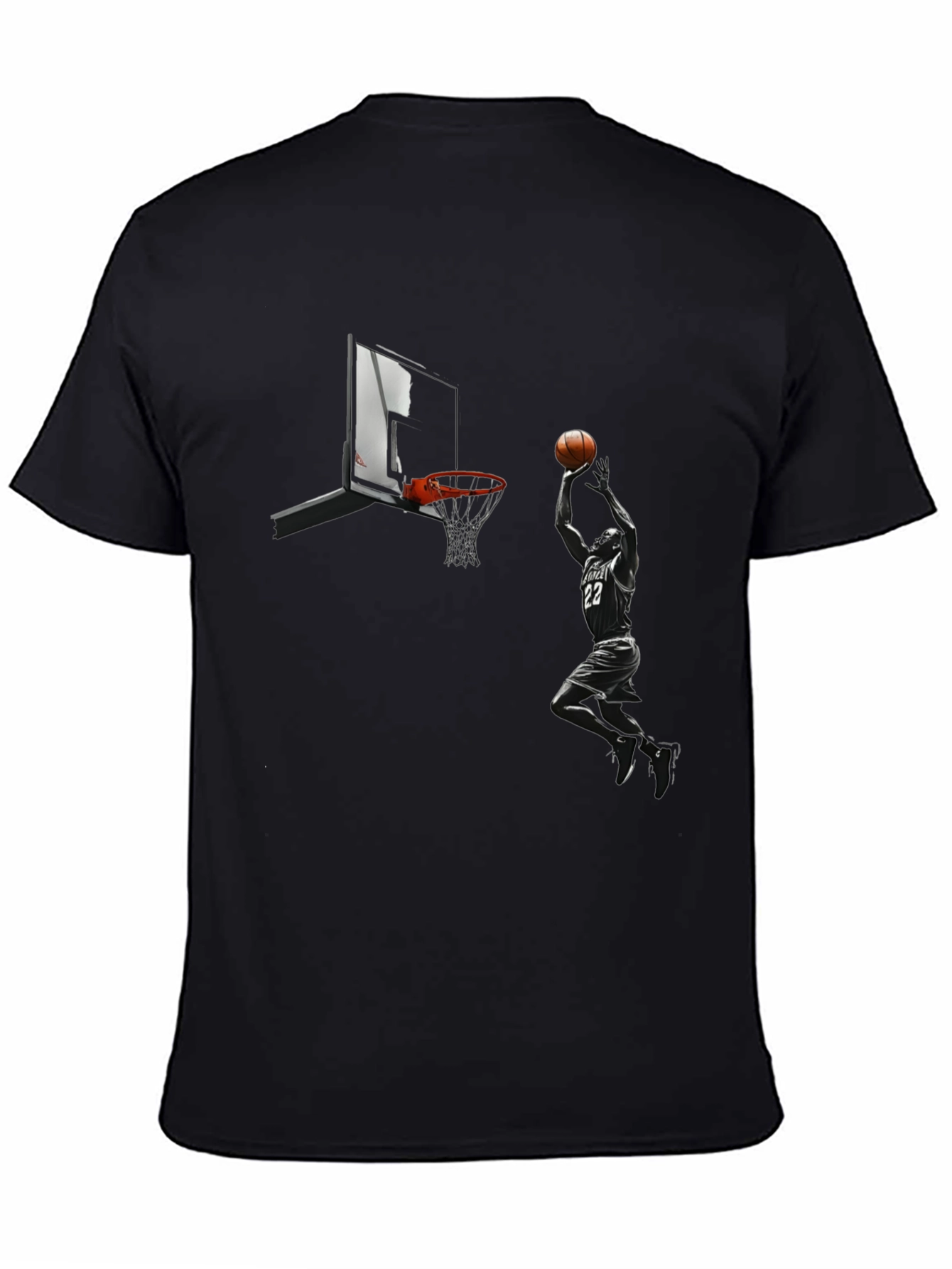 Basketball Dunk Graphic T-Shirt