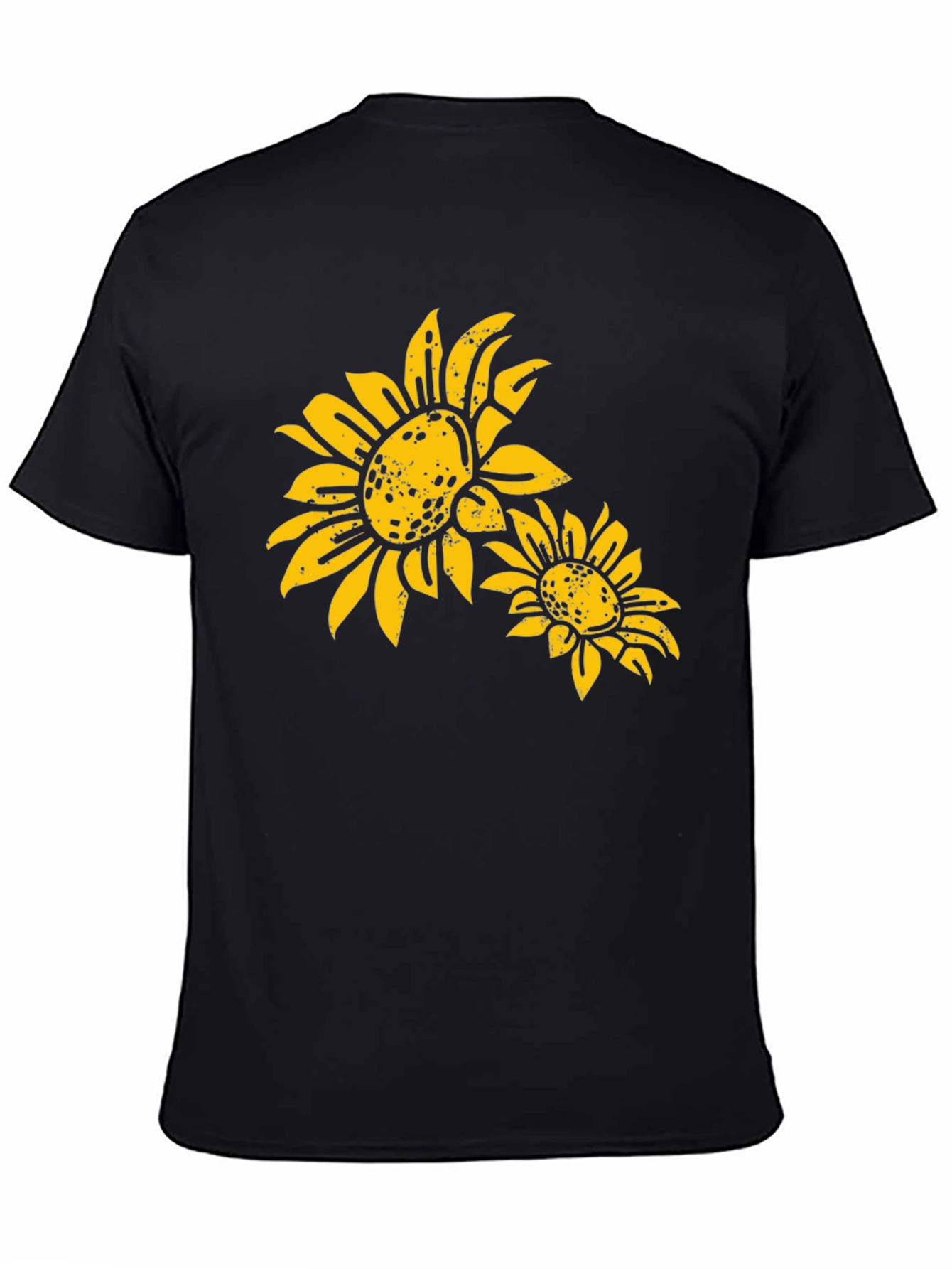 Sunflower Graphic Black T-Shirt