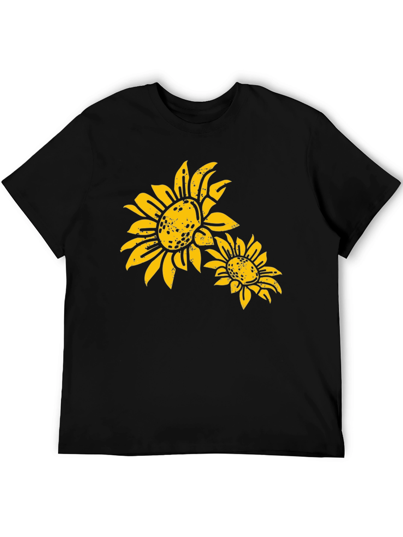 Sunflower Graphic Black T-Shirt