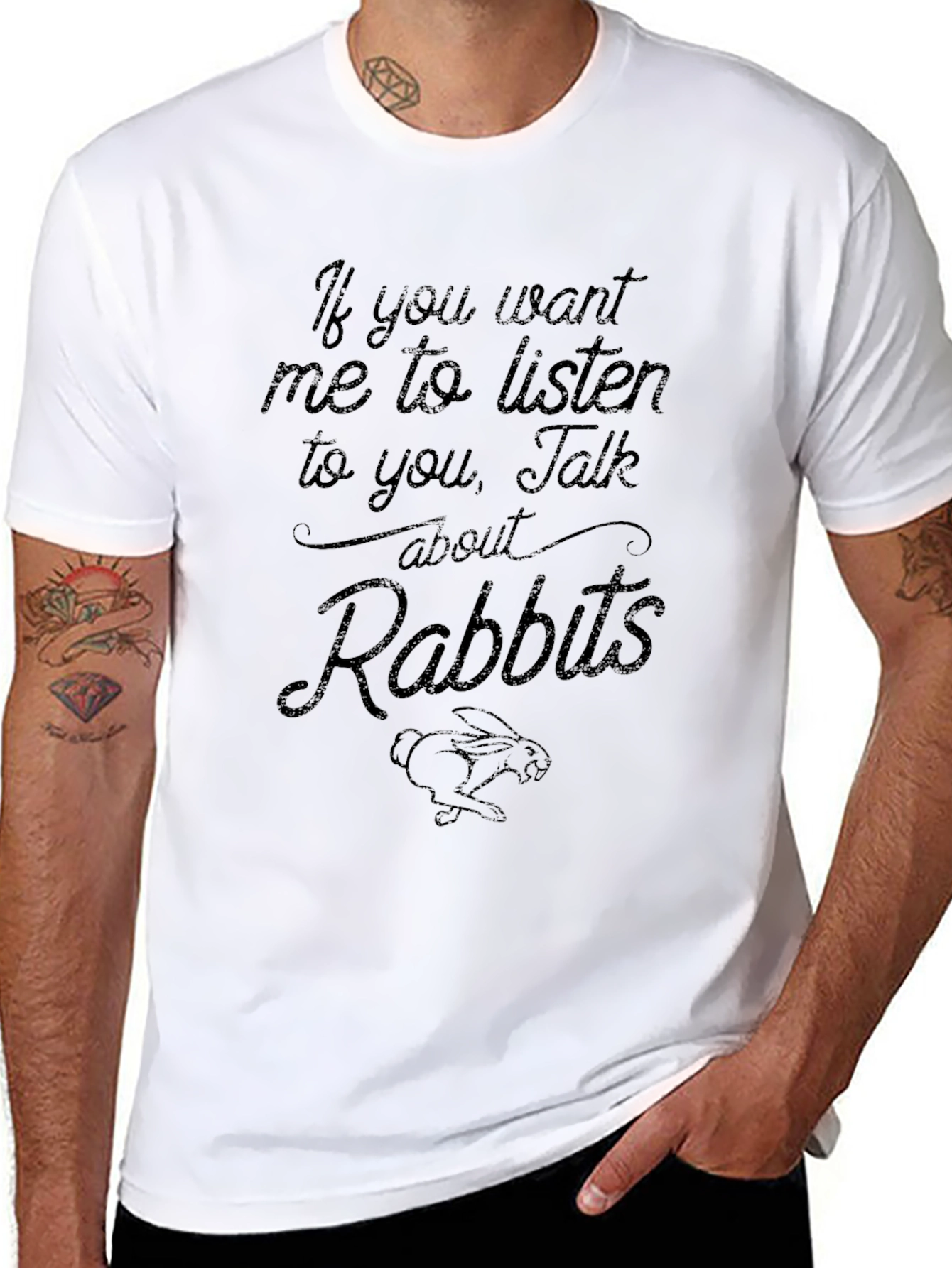 Talk About Rabbits Graphic T-Shirt