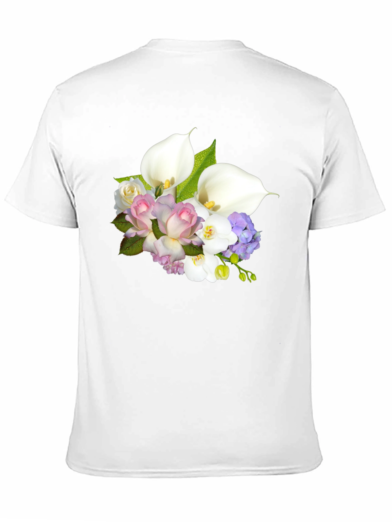 Floral Bouquet Black T-Shirt