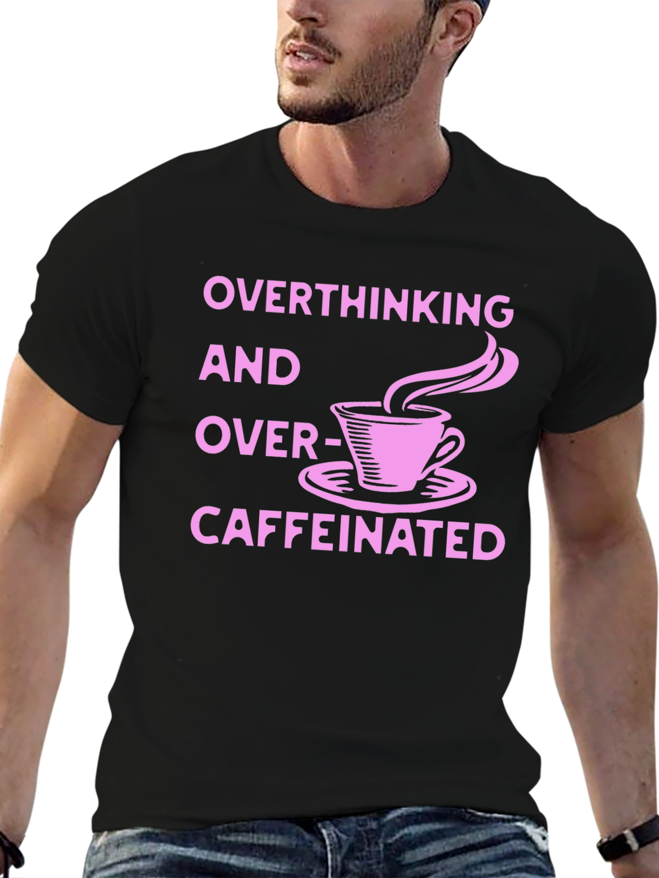Overthinking & Over-Caffeinated Graphic T-Shirt