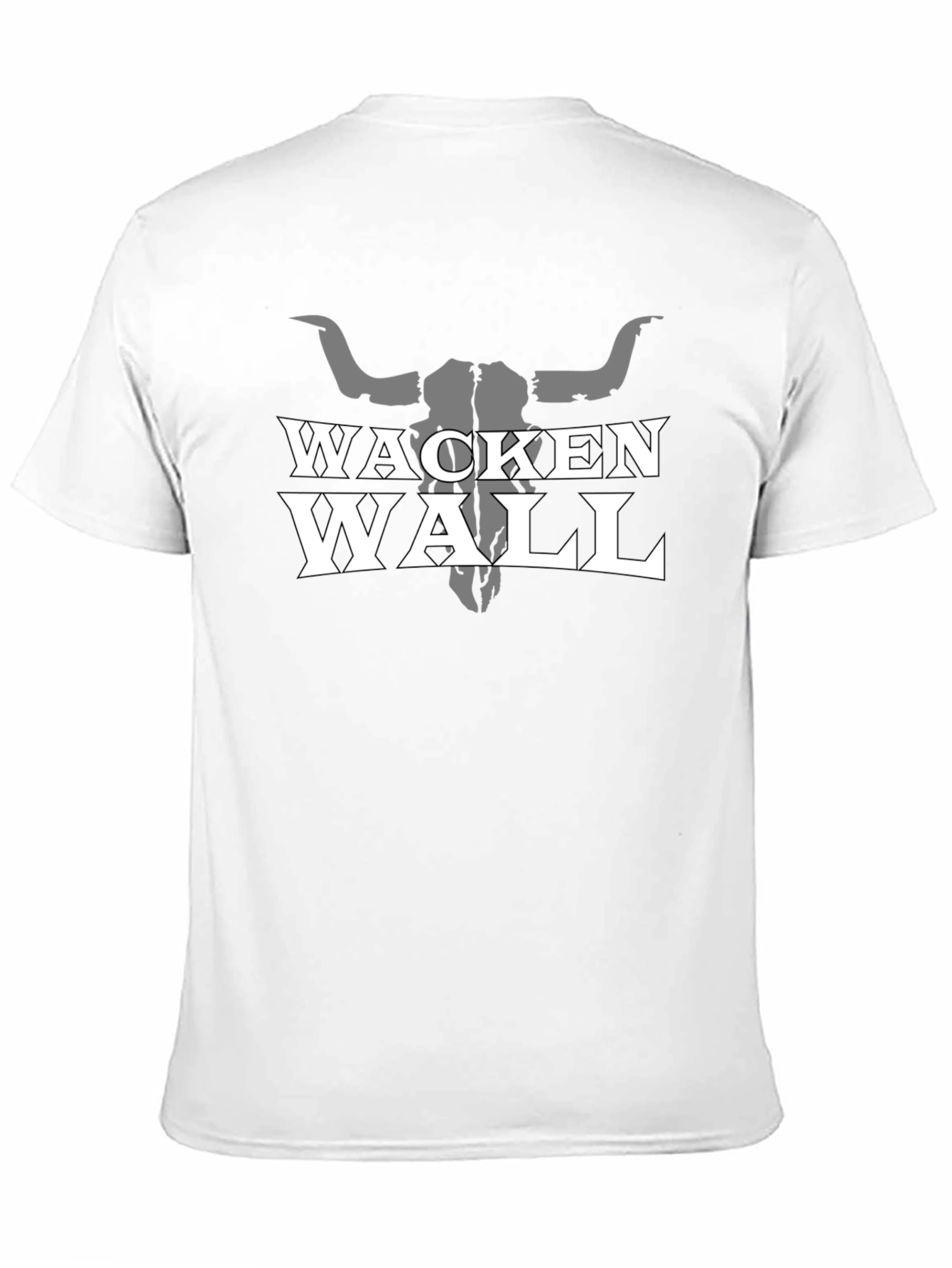 Wacken Wall T-Shirt with Bull Skull Graphic
