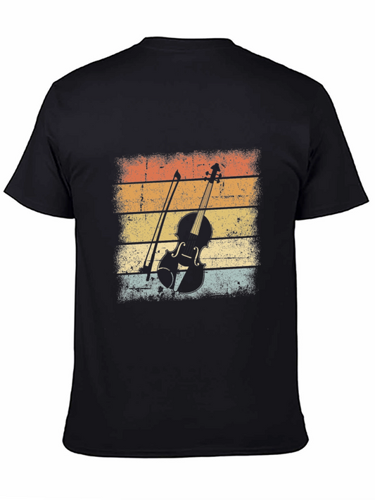 Vintage Violin Graphic Tee - Musician T-Shirt