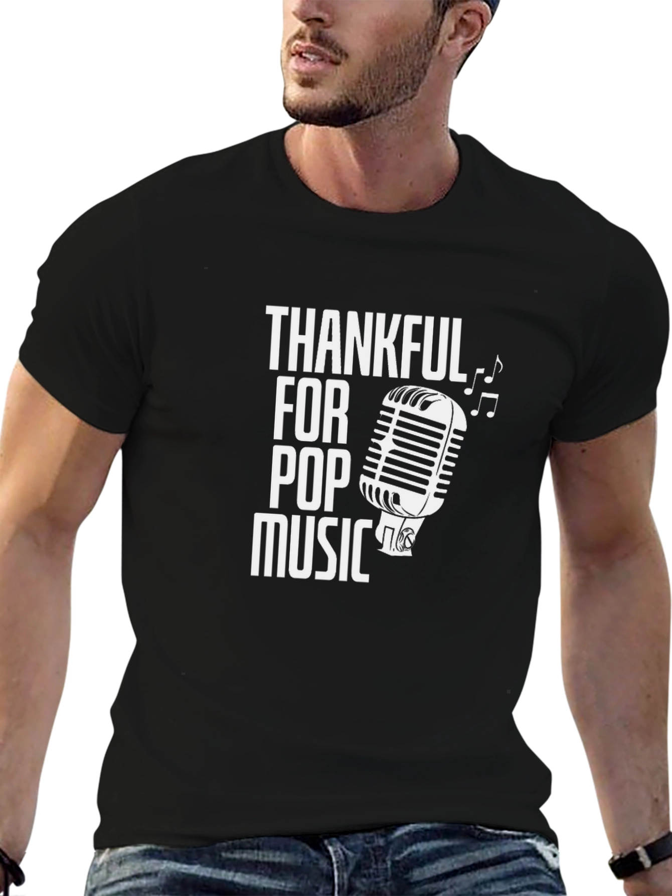 Thankful for Pop Music Graphic T-Shirt