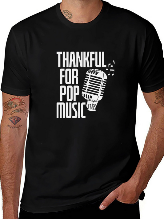 Thankful for Pop Music Graphic T-Shirt