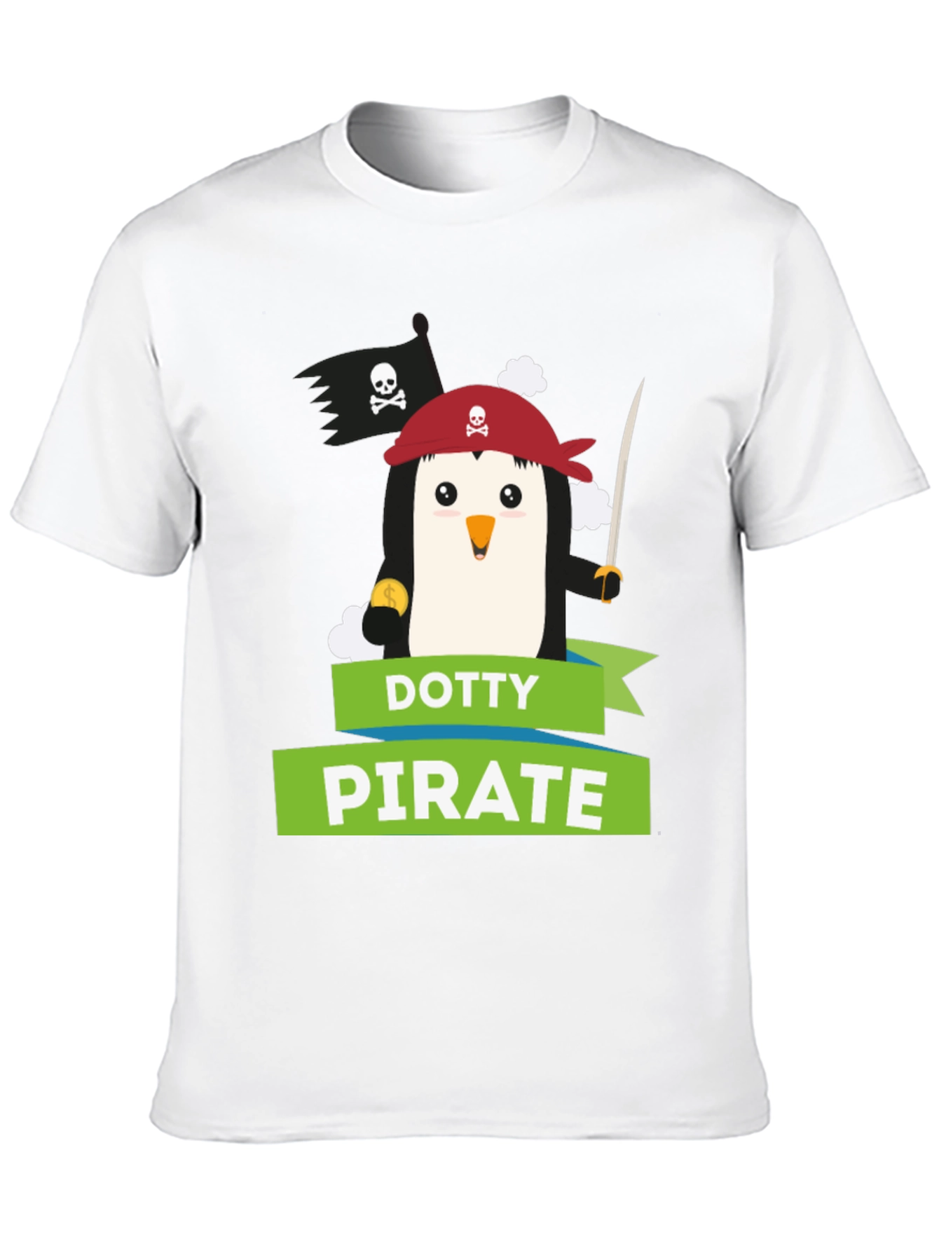 Dotty Pirate Penguin T-Shirt