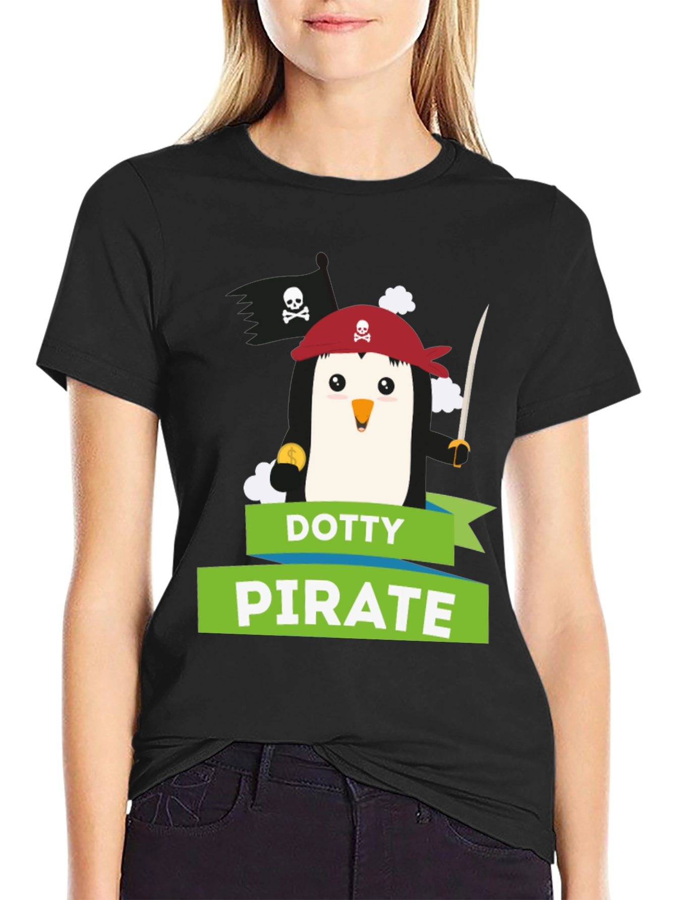 Dotty Pirate Penguin T-Shirt