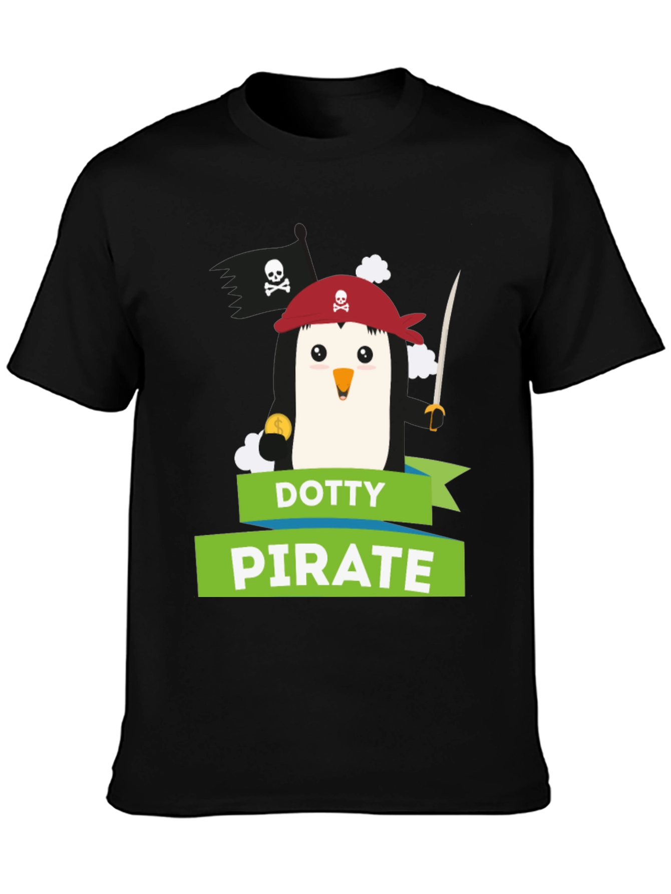 Dotty Pirate Penguin T-Shirt