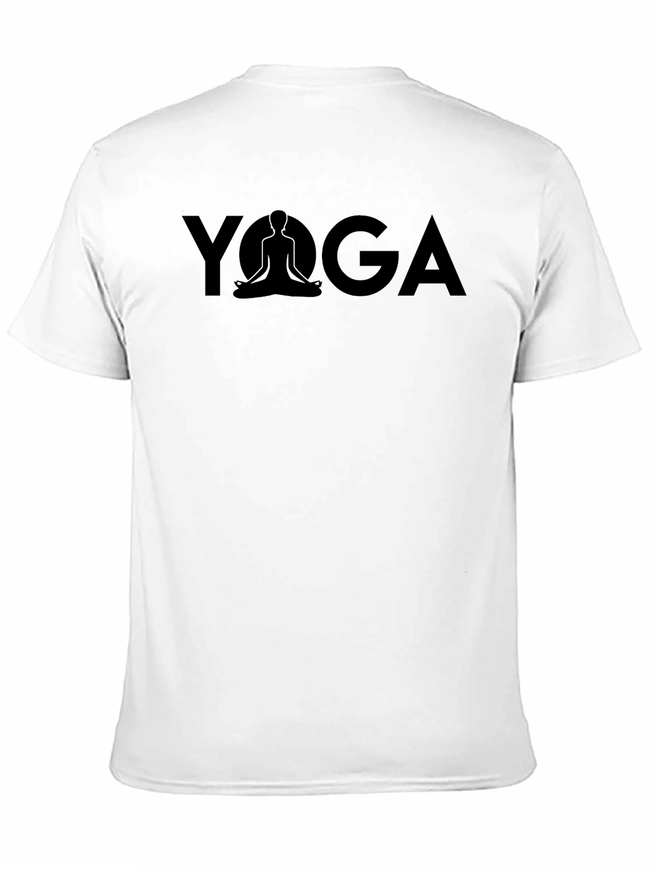 Yoga Graphic Tee - Black Cotton Comfort