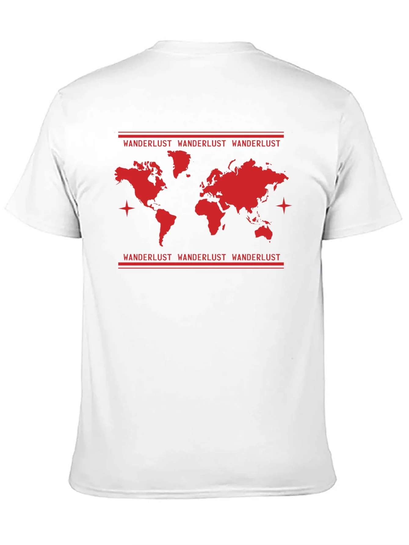 Wanderlust World Map Graphic T-Shirt