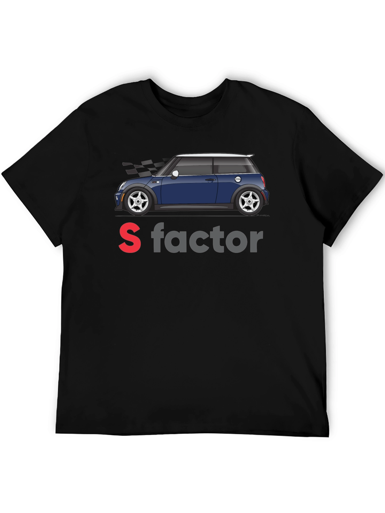S Factor Mini Cooper Graphic Tee - Black