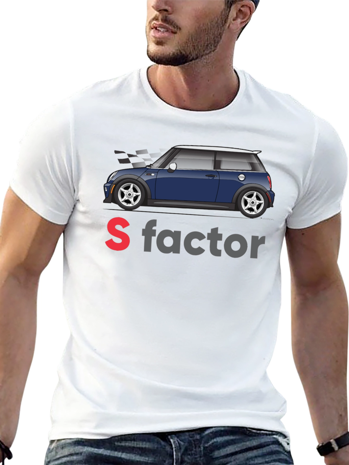S Factor Mini Cooper Graphic Tee - Black