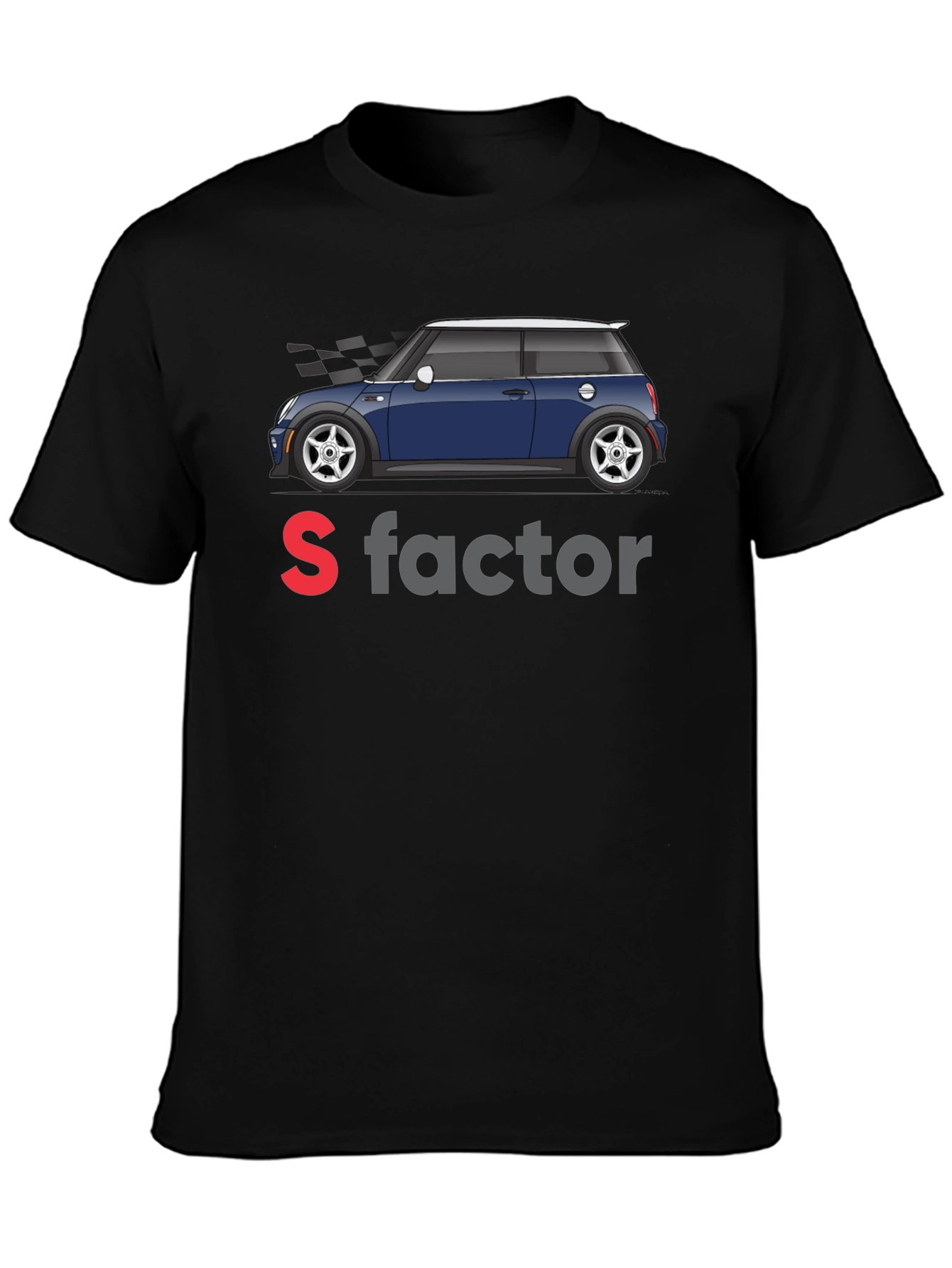 S Factor Mini Cooper Graphic Tee - Black