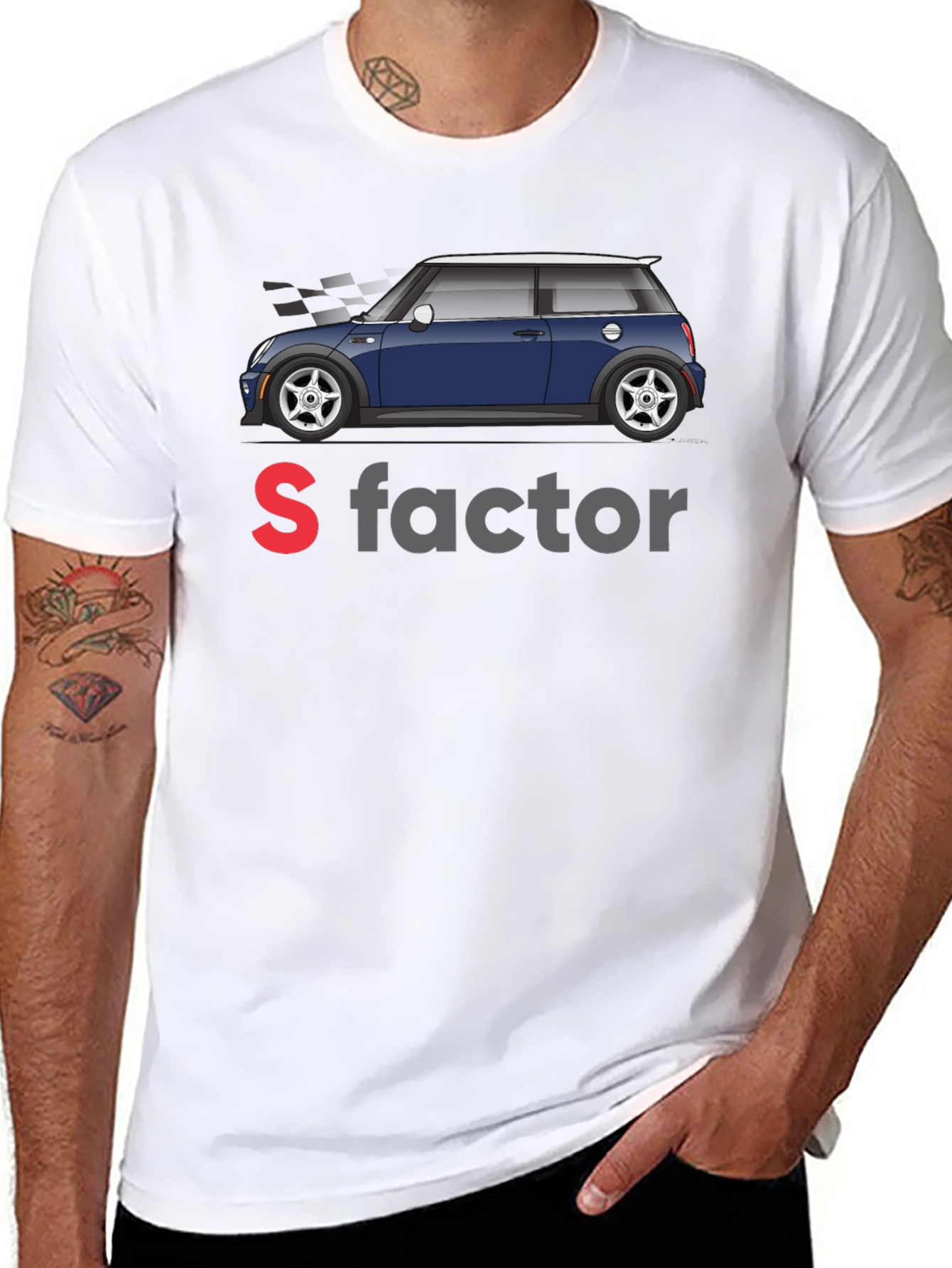 S Factor Mini Cooper Graphic Tee - Black