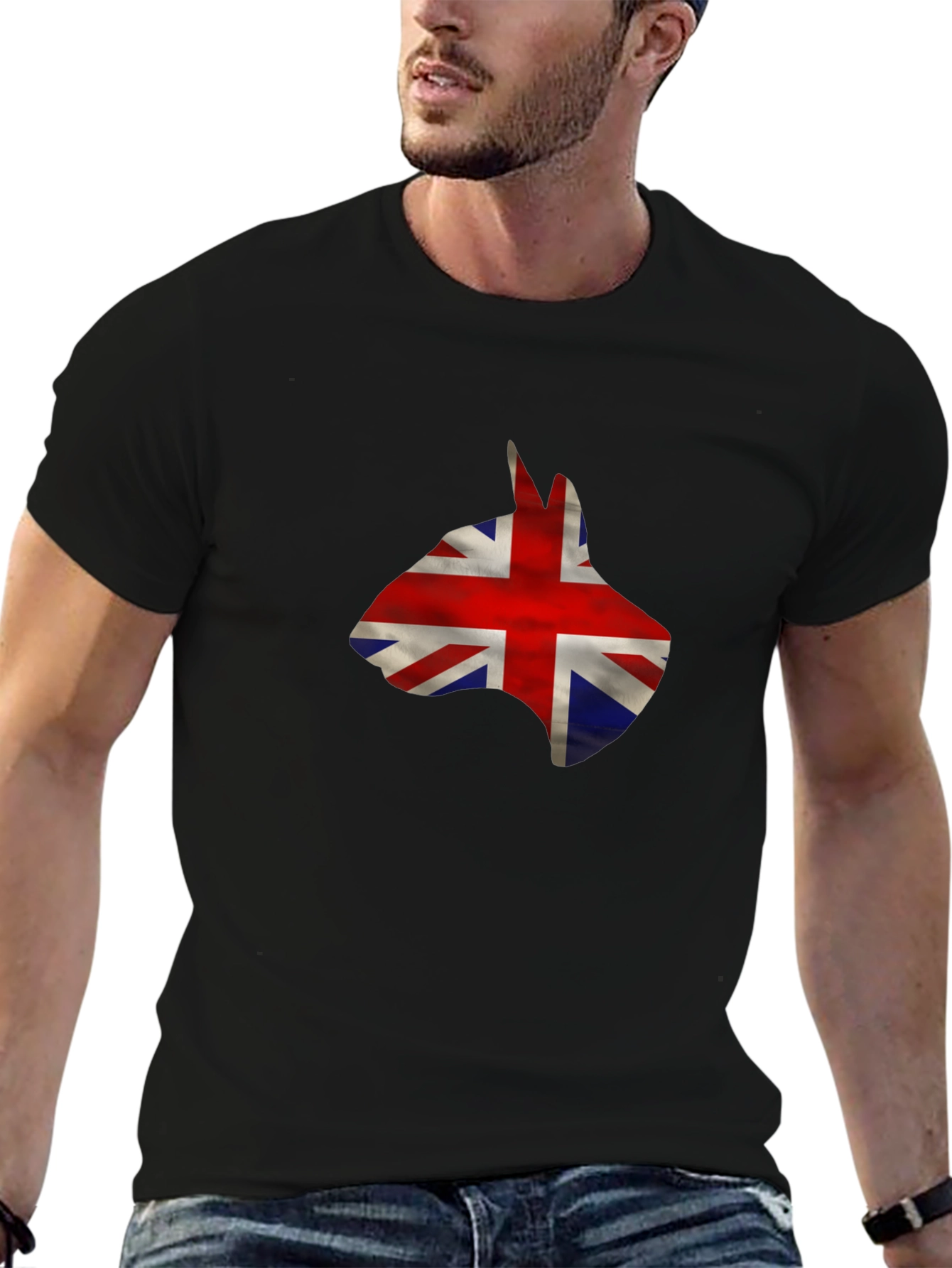Union Jack Bull Terrier Graphic Tee