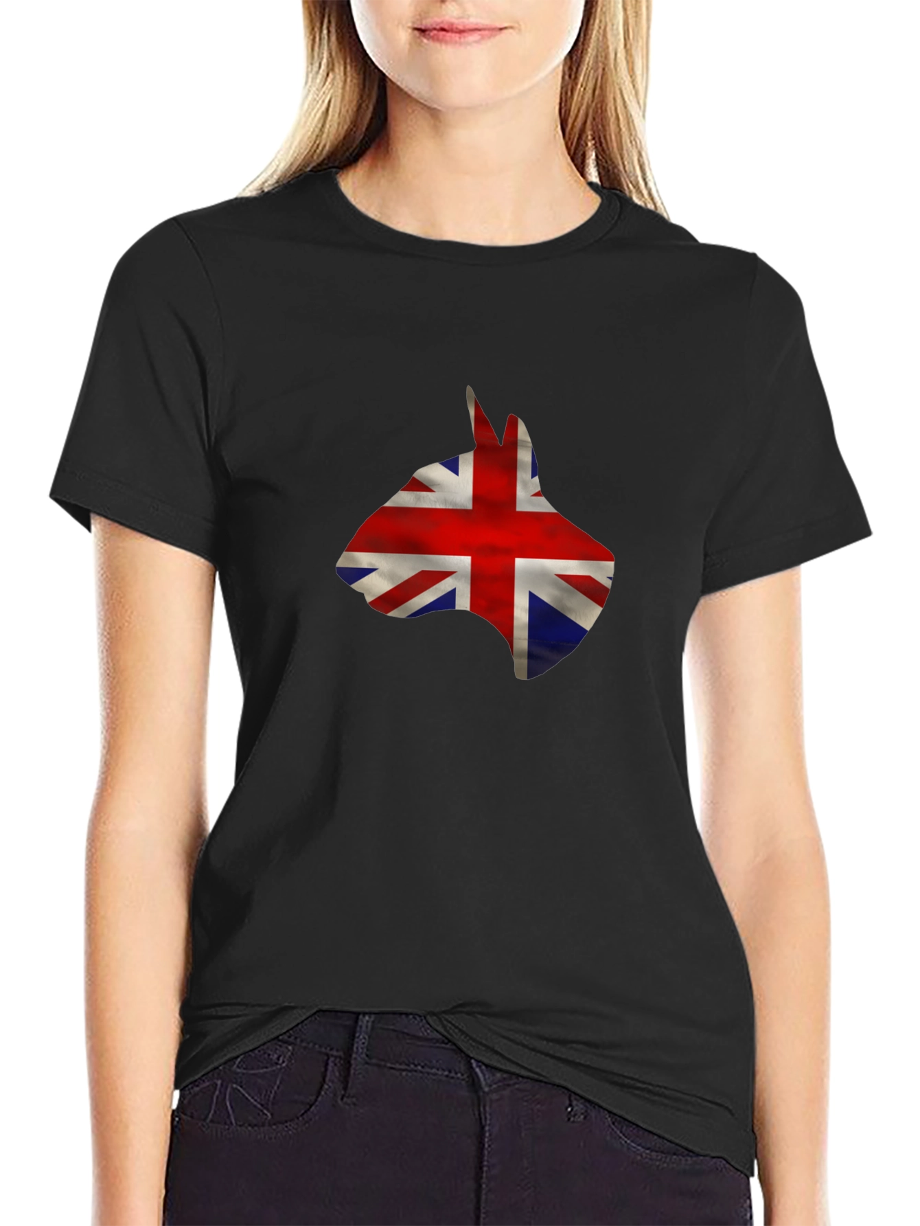 Union Jack Bull Terrier Graphic Tee