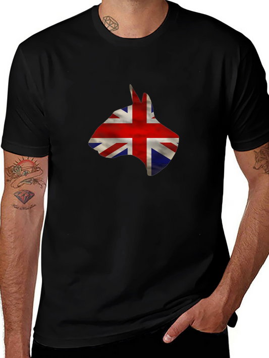Union Jack Bull Terrier Graphic Tee