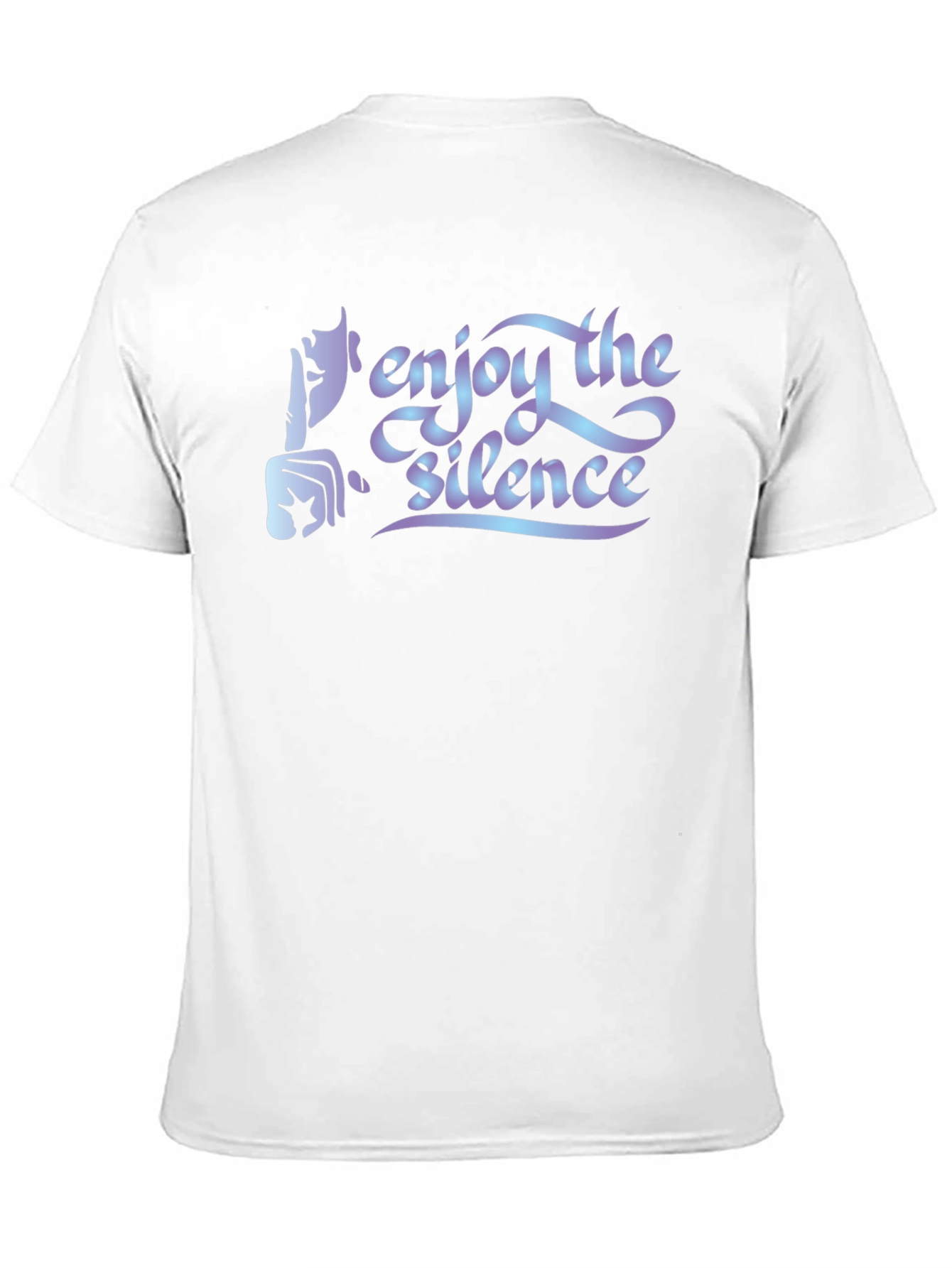Enjoy the Silence Graphic Tee - Soft Black Cotton