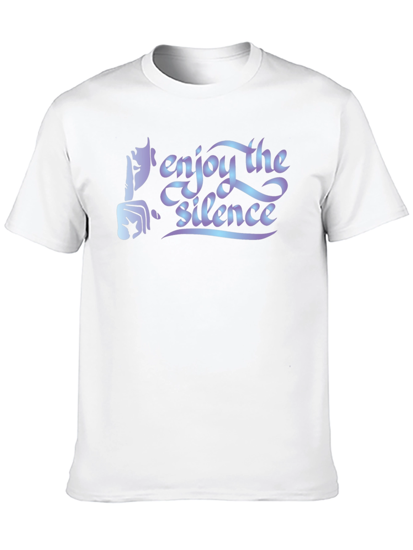 Enjoy the Silence Graphic Tee - Soft Black Cotton