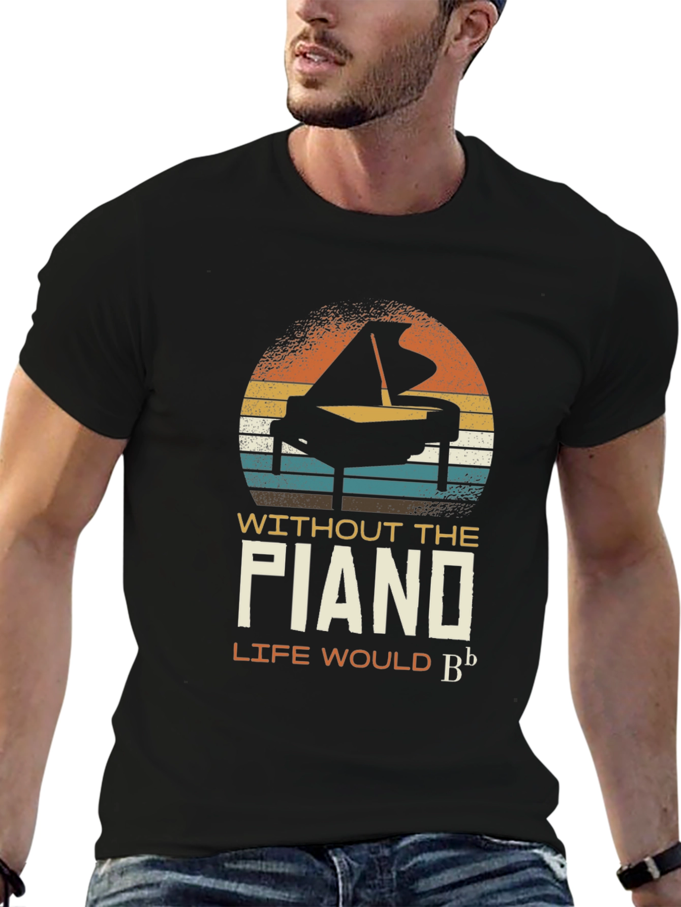 Piano Music T-Shirt - Life Would Be Flat