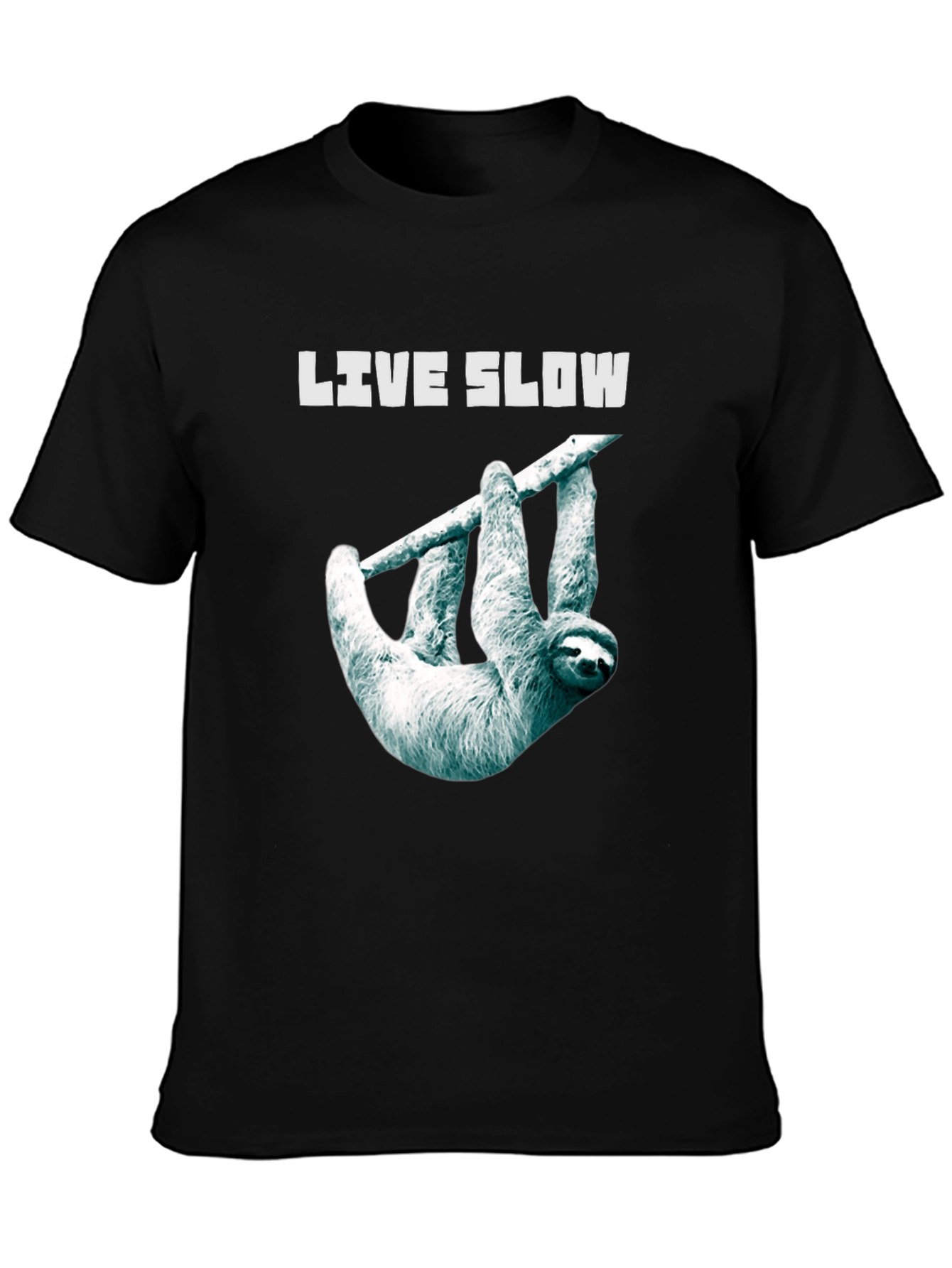 Live Slow Sloth Graphic Tee - Unisex Comfort