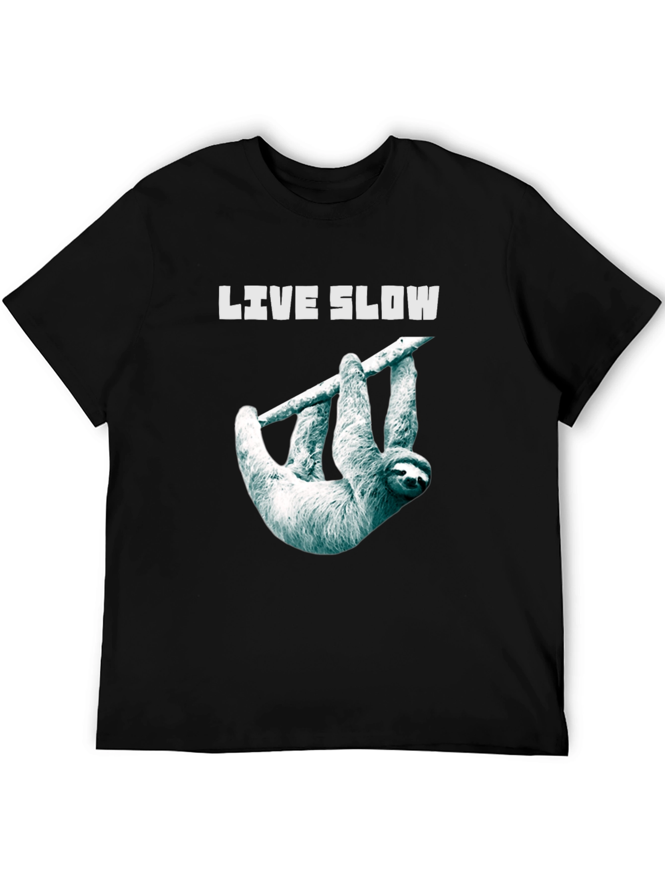 Live Slow Sloth Graphic Tee - Unisex Comfort