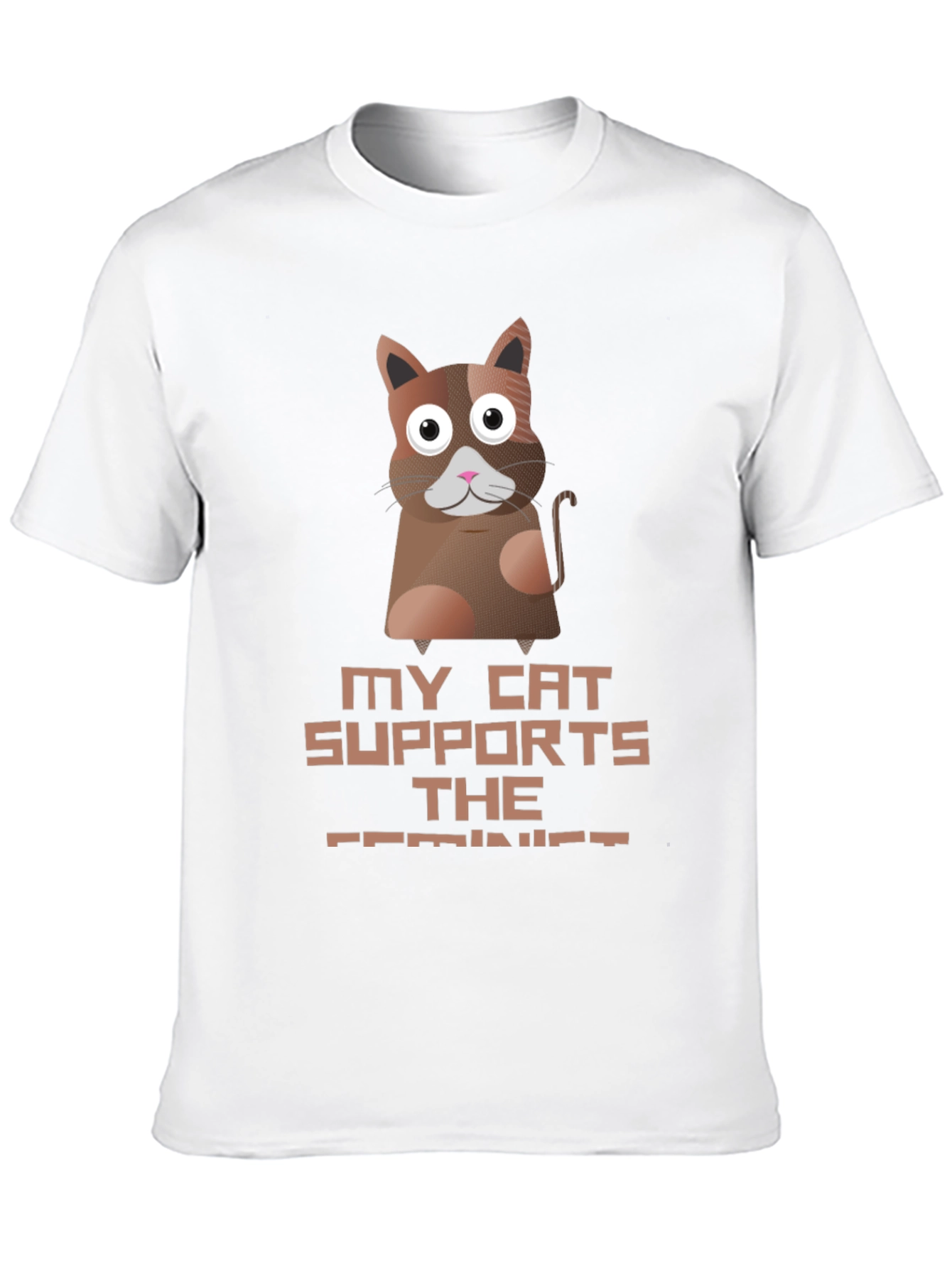 My Cat Supports The Feminist T-Shirt