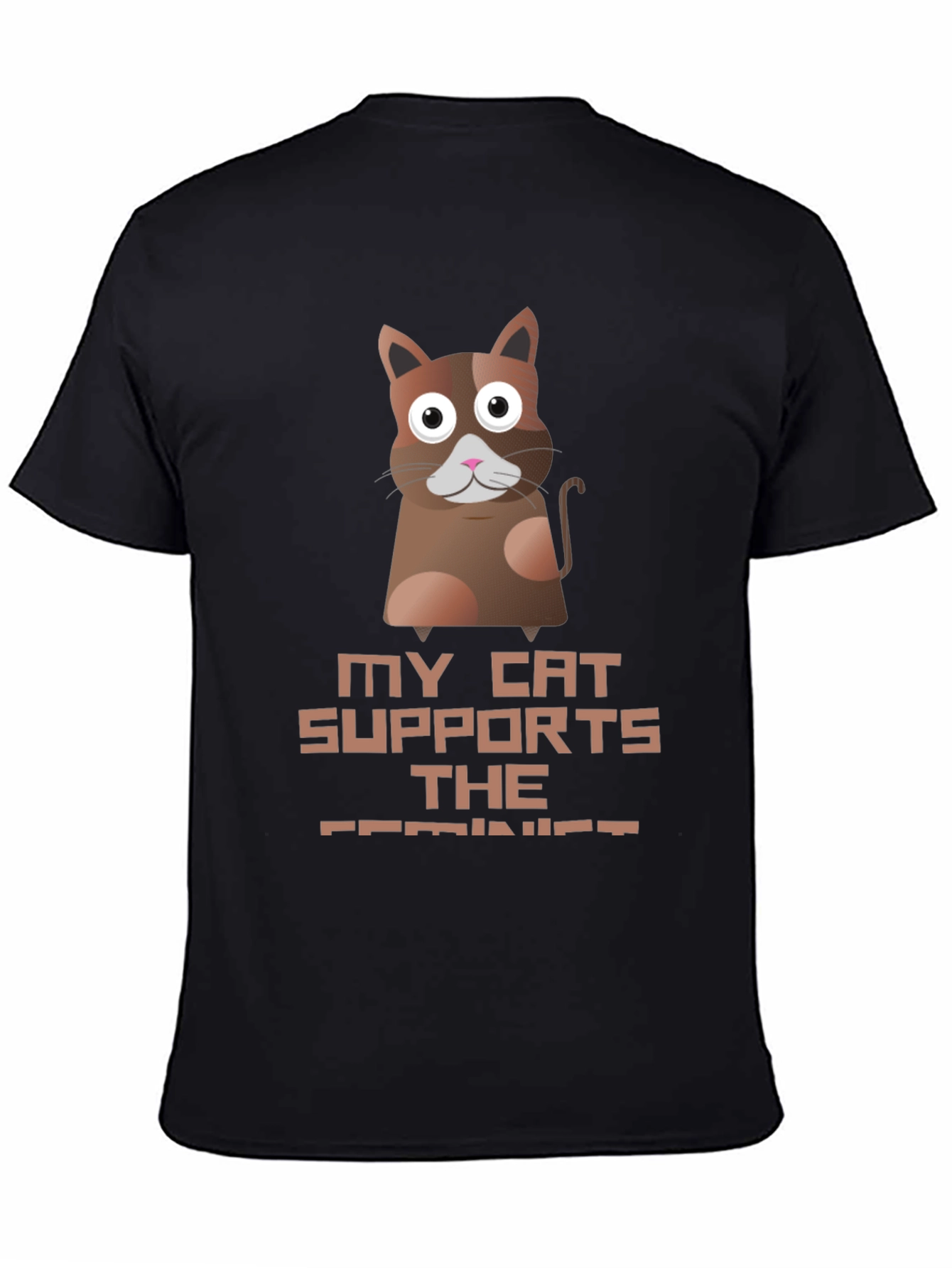 My Cat Supports The Feminist T-Shirt