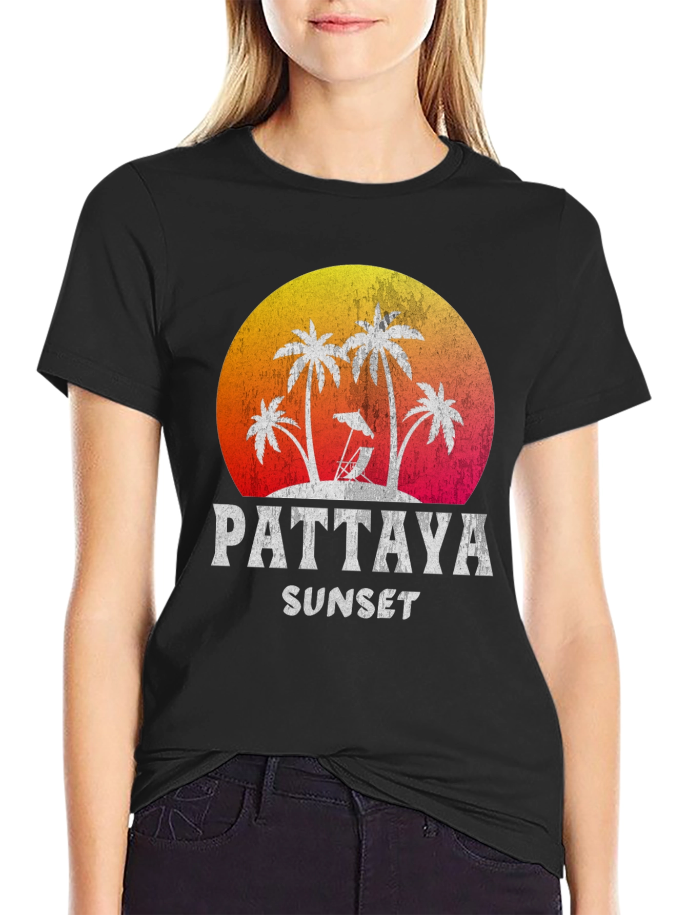 Pattaya Sunset Graphic Tee - Vacation Vibes