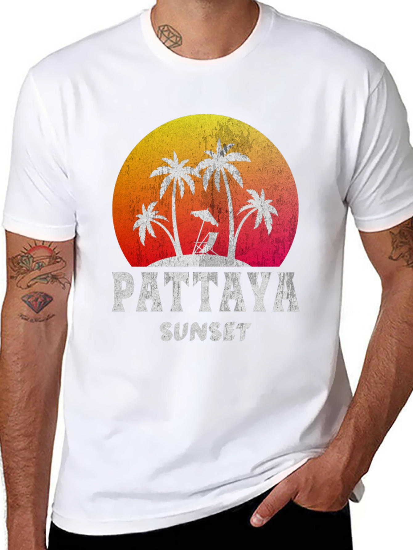 Pattaya Sunset Graphic Tee - Vacation Vibes