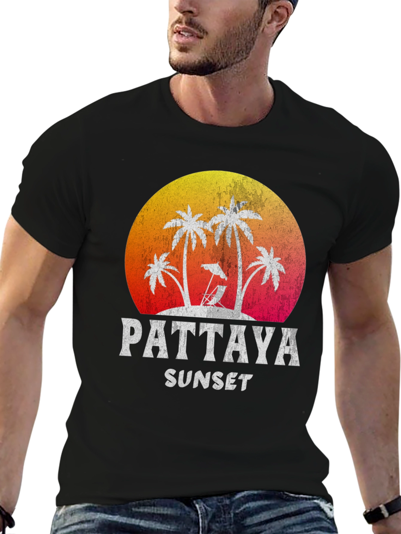Pattaya Sunset Graphic Tee - Vacation Vibes