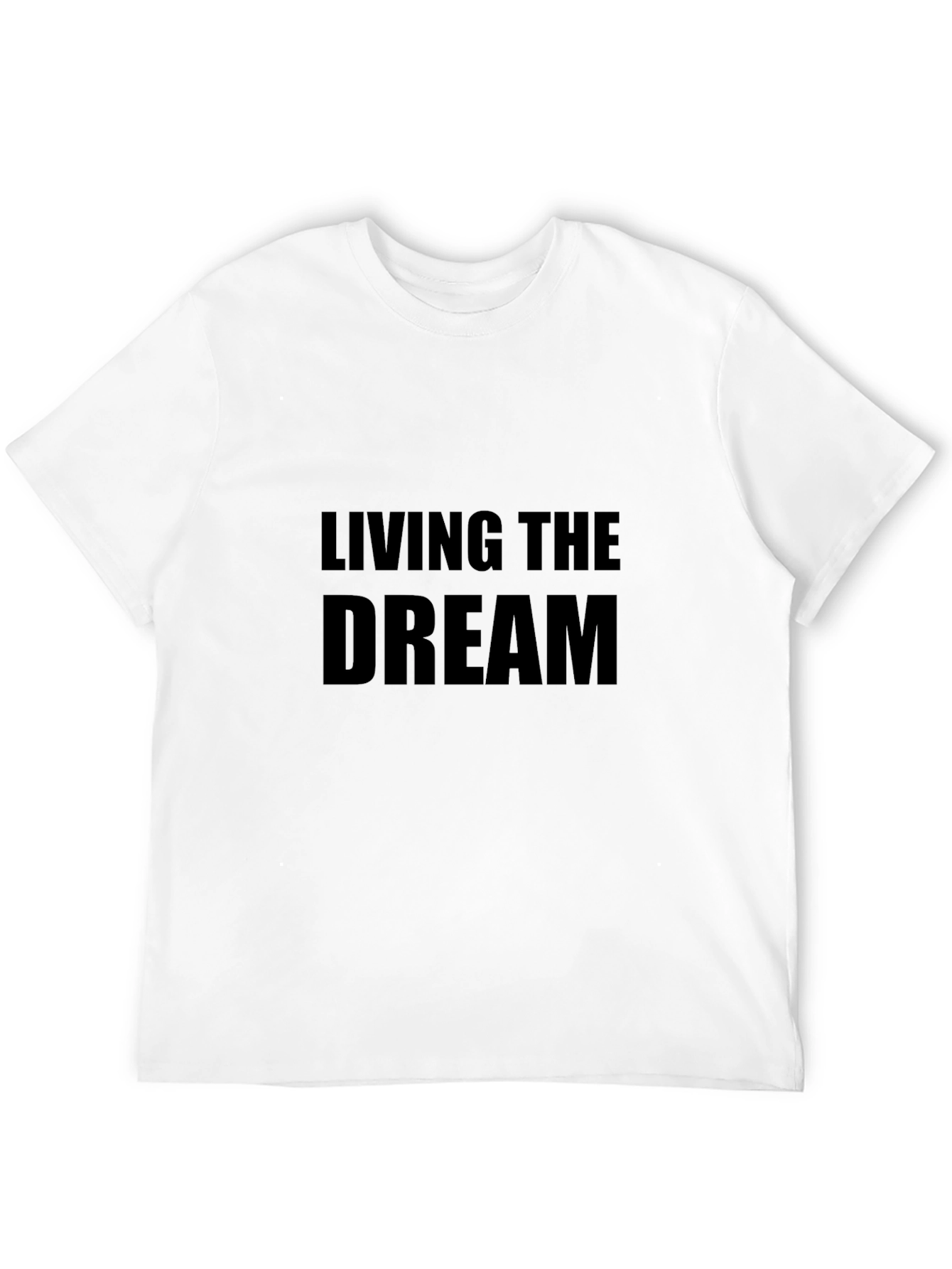 Living The Dream Graphic Tee - Mens Black T-Shirt