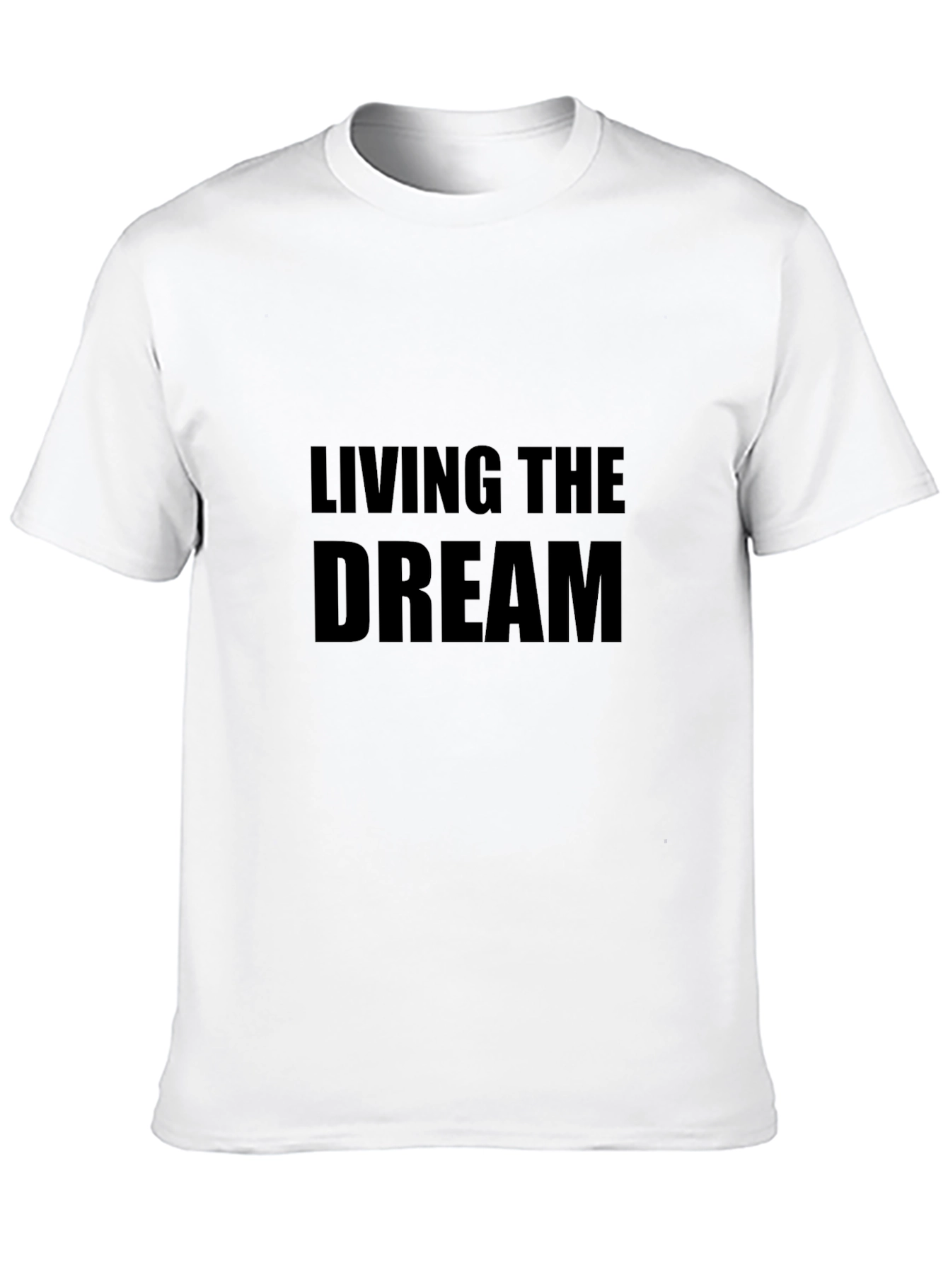 Living The Dream Graphic Tee - Mens Black T-Shirt