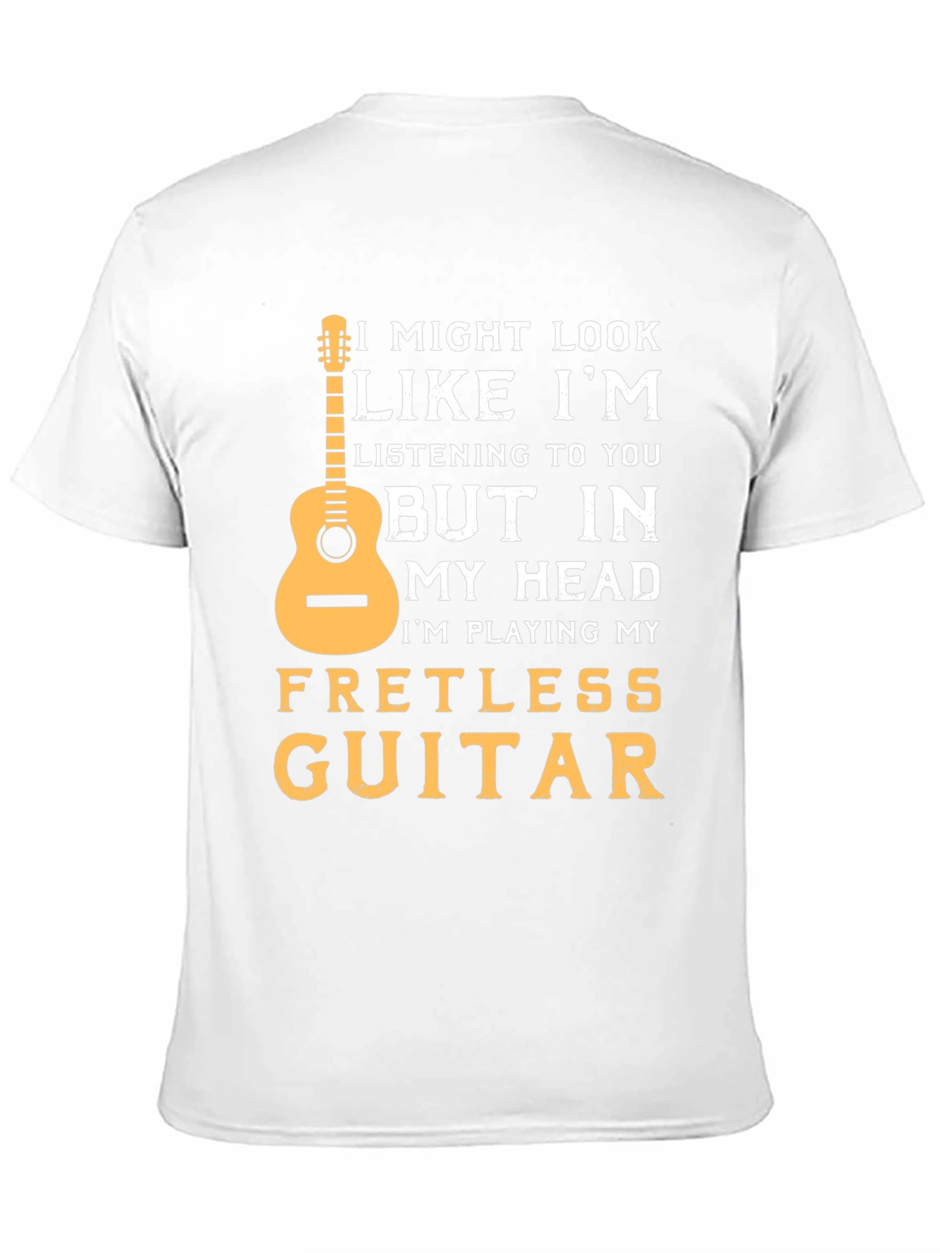 Fretless Guitar T-Shirt: Musician Novelty Tee