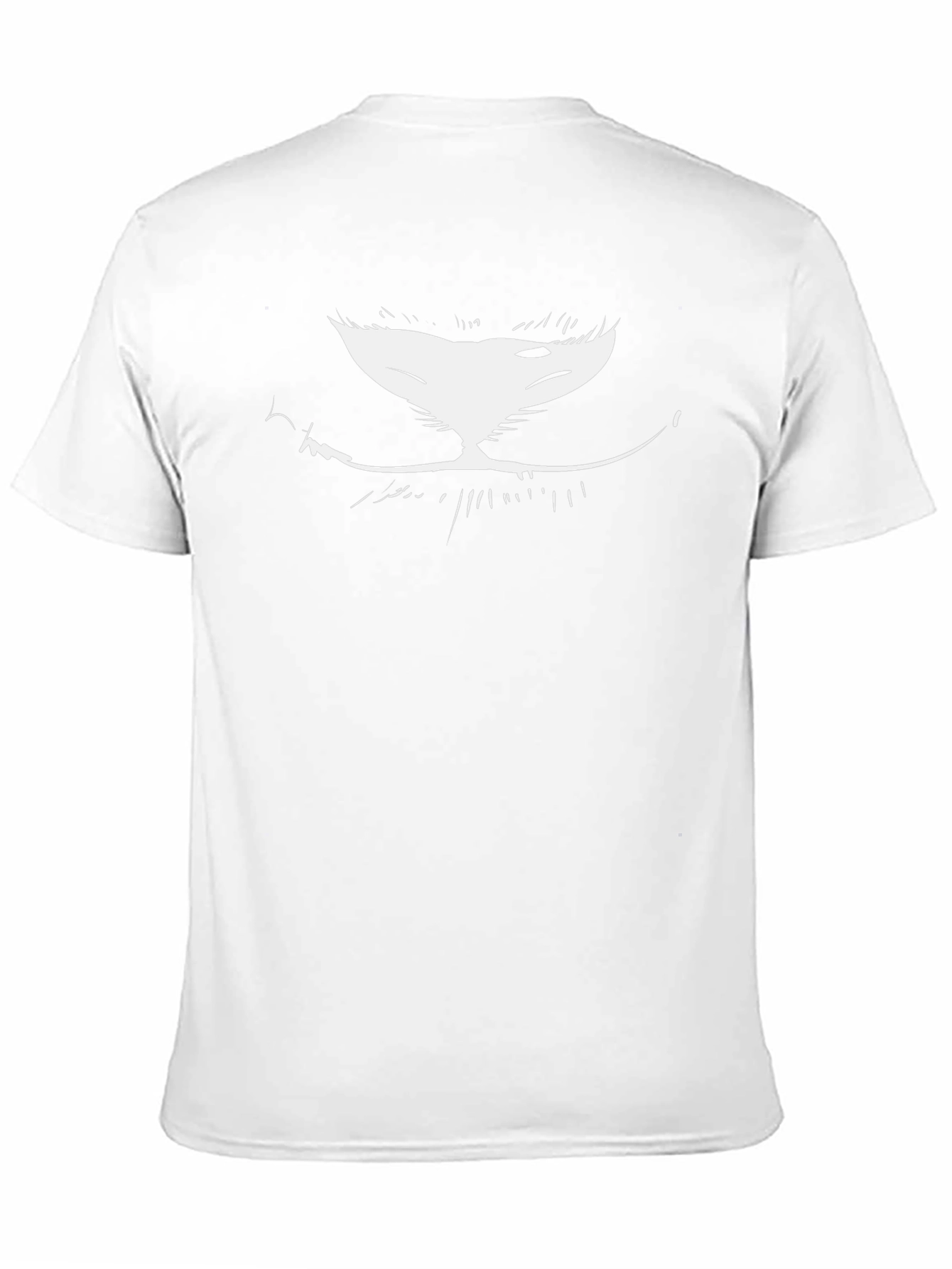 Grinning Cat Face Black T-Shirt