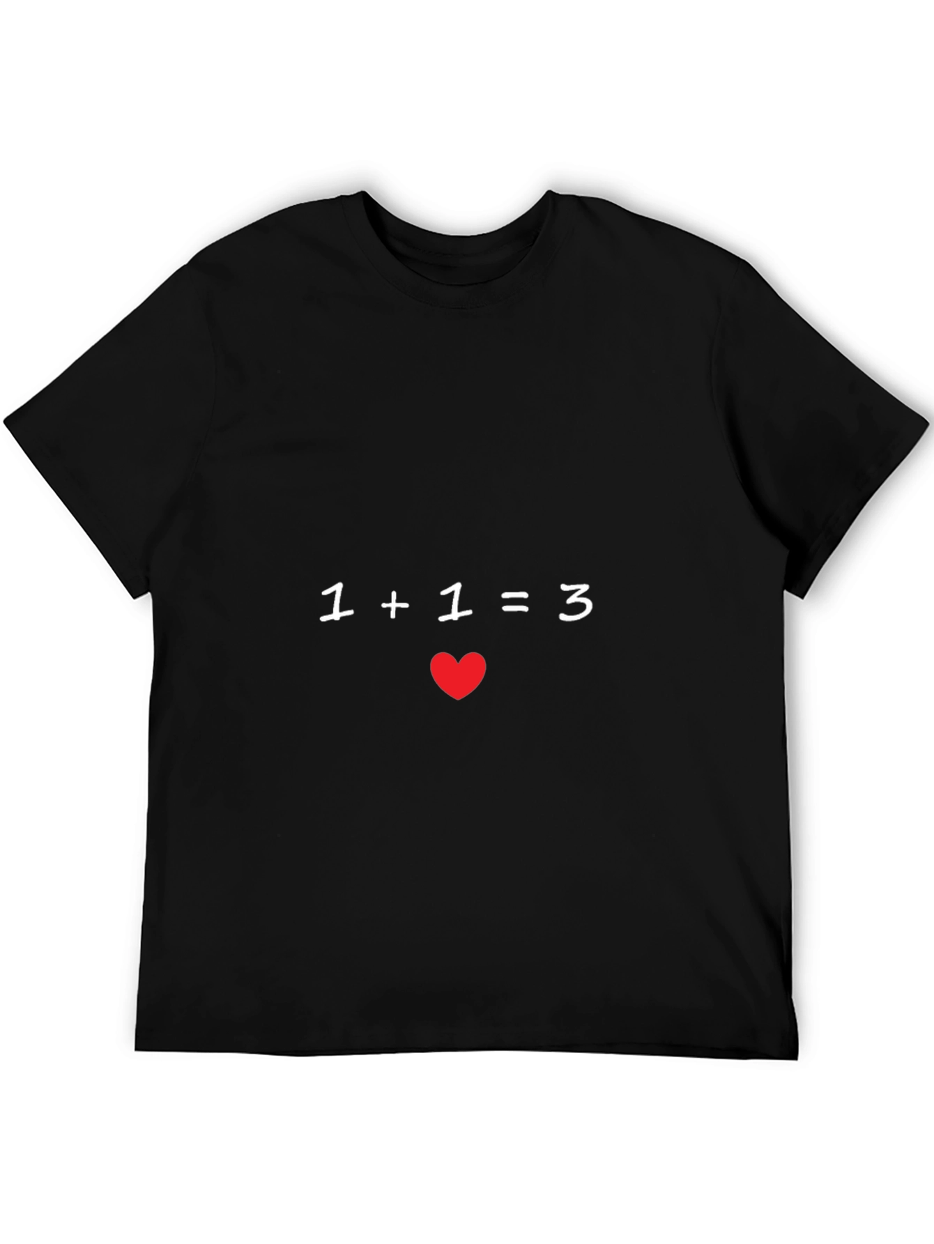 Pregnancy Announcement Tee - 1+1=3 Heart Graphic