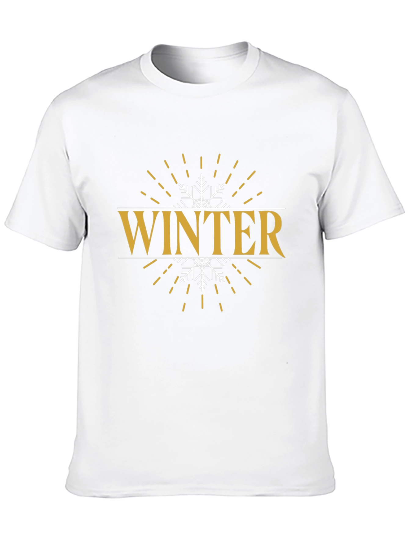 Winter Snowflake Graphic T-Shirt - Stylish Holiday Apparel