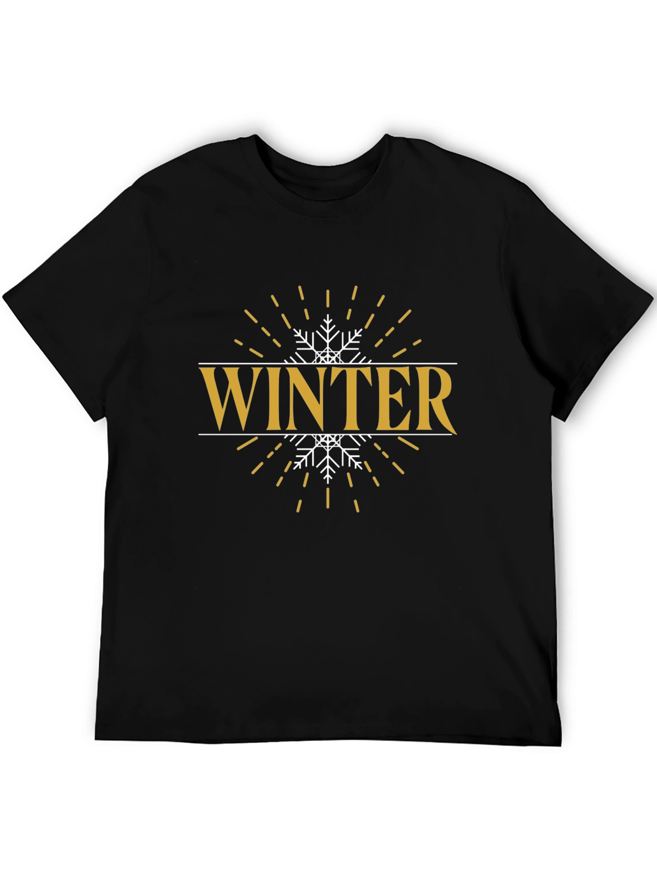 Winter Snowflake Graphic T-Shirt - Stylish Holiday Apparel
